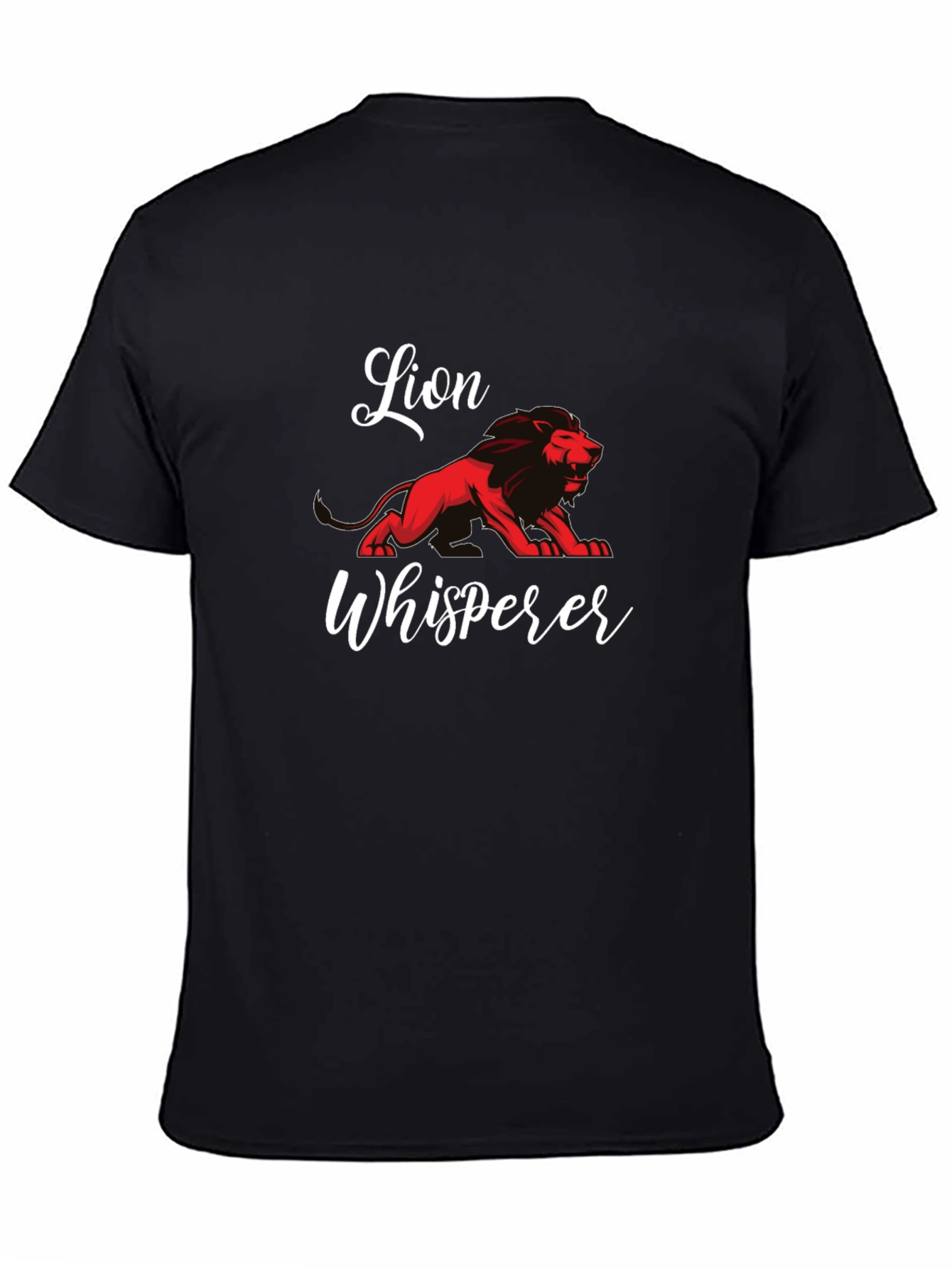 Lion Whisperer Black T-Shirt - Animal Lover Tee