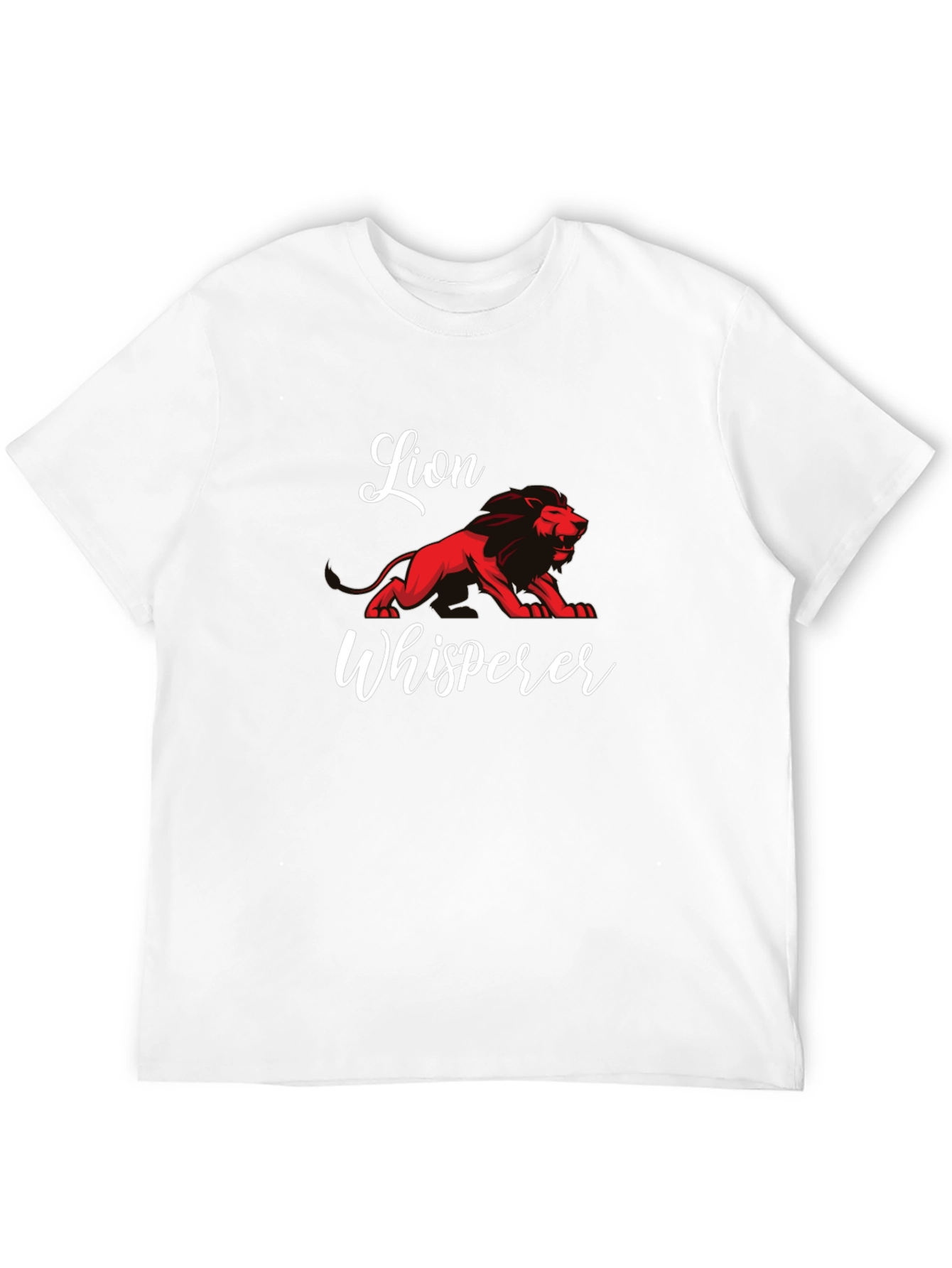Lion Whisperer Black T-Shirt - Animal Lover Tee