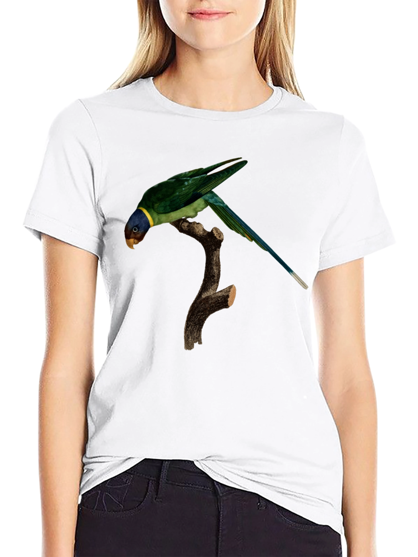 Parrot Graphic T-Shirt - Unique Bird Print