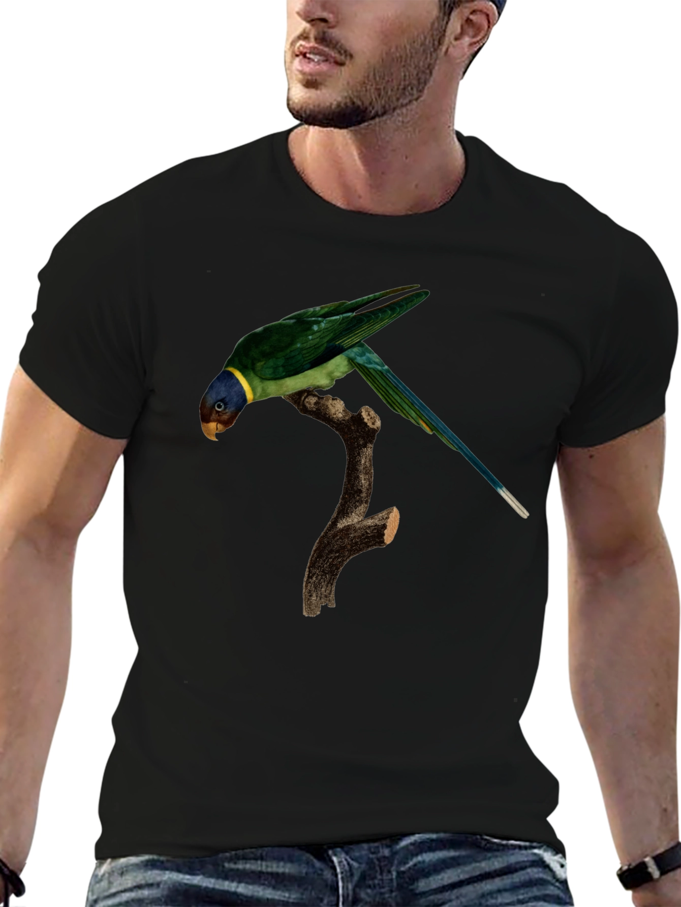 Parrot Graphic T-Shirt - Unique Bird Print