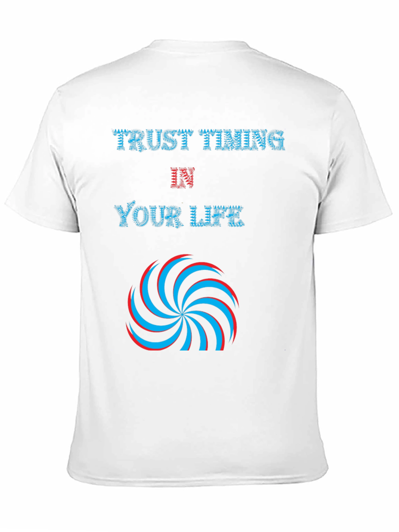 Trust Timing in Your Life Black Graphic Tee