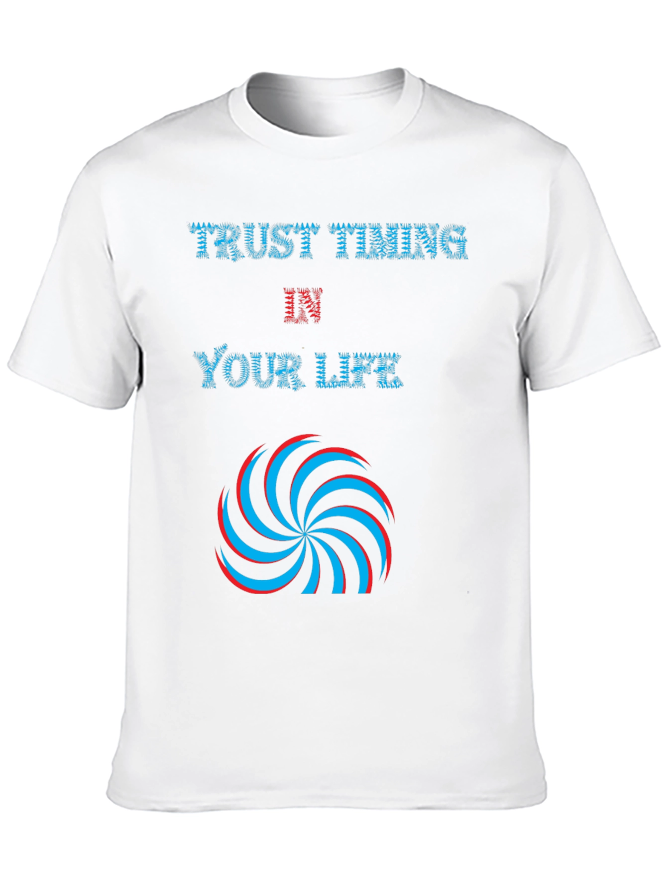Trust Timing in Your Life Black Graphic Tee