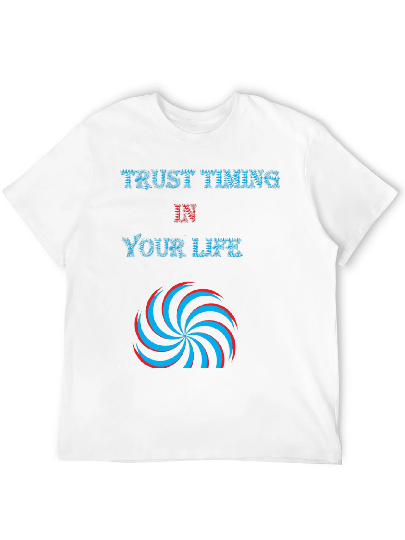 Trust Timing in Your Life Black Graphic Tee
