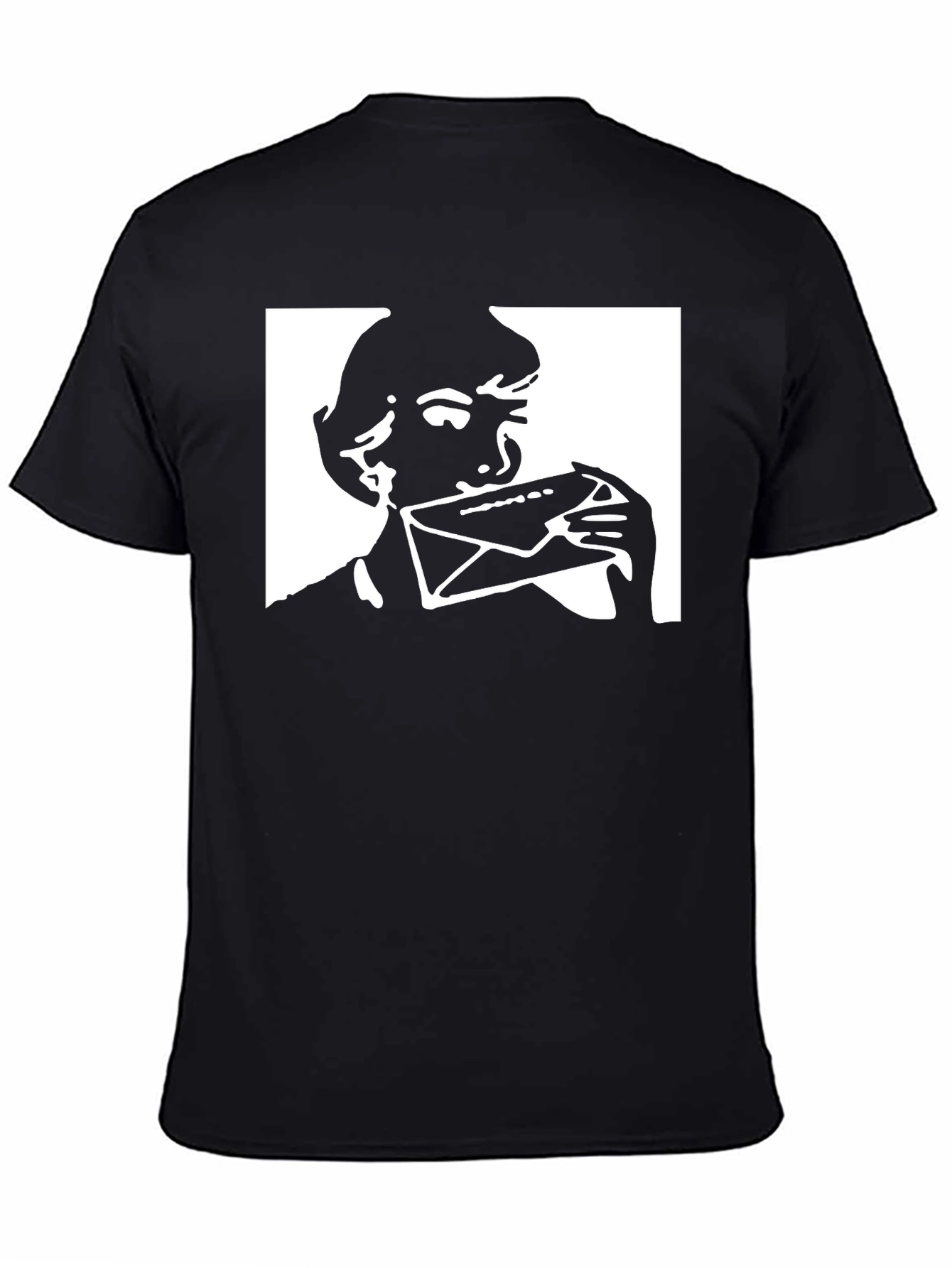 Envelope Licker Black Graphic T-Shirt