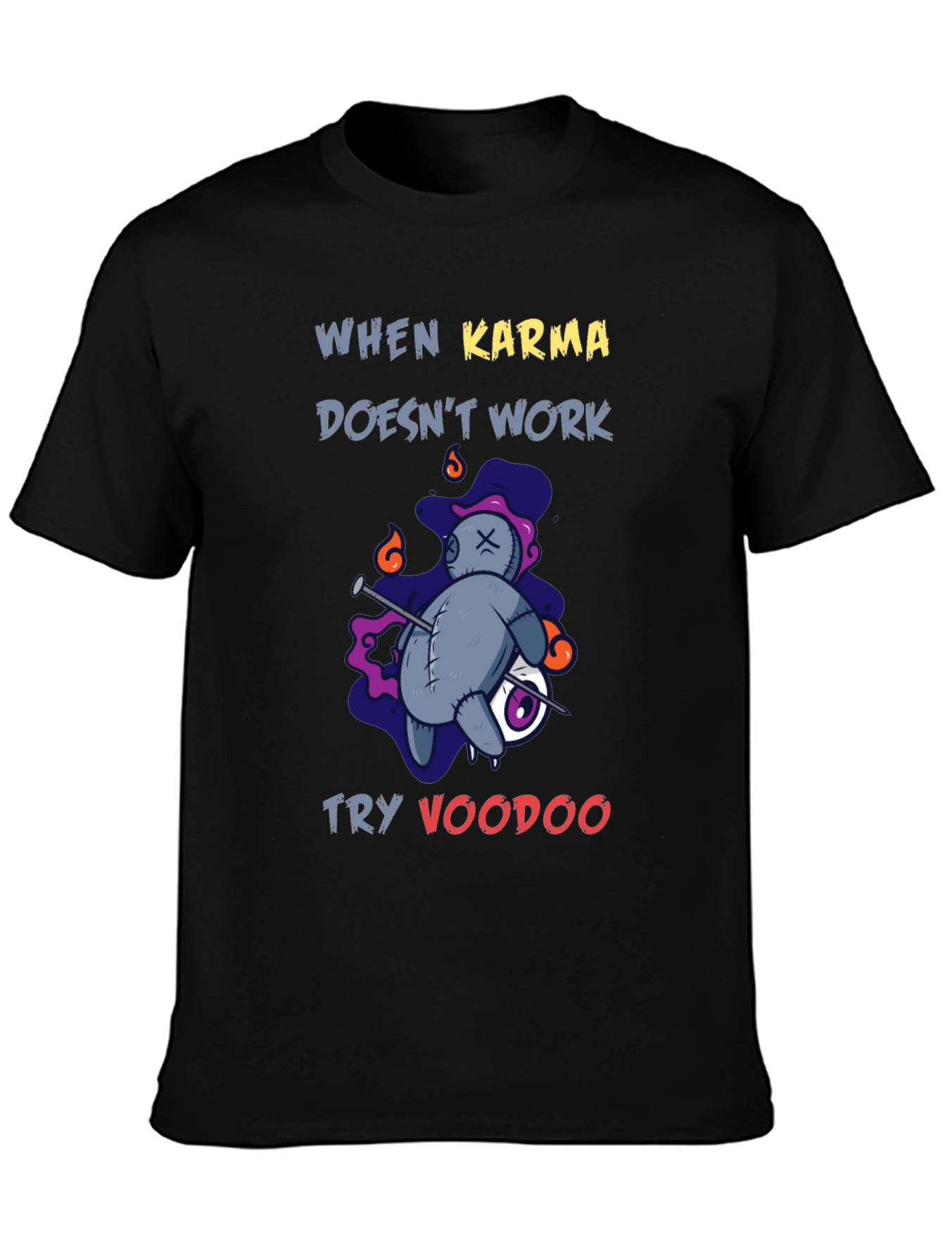 Voodoo Karma T-Shirt - Novelty Graphic Tee