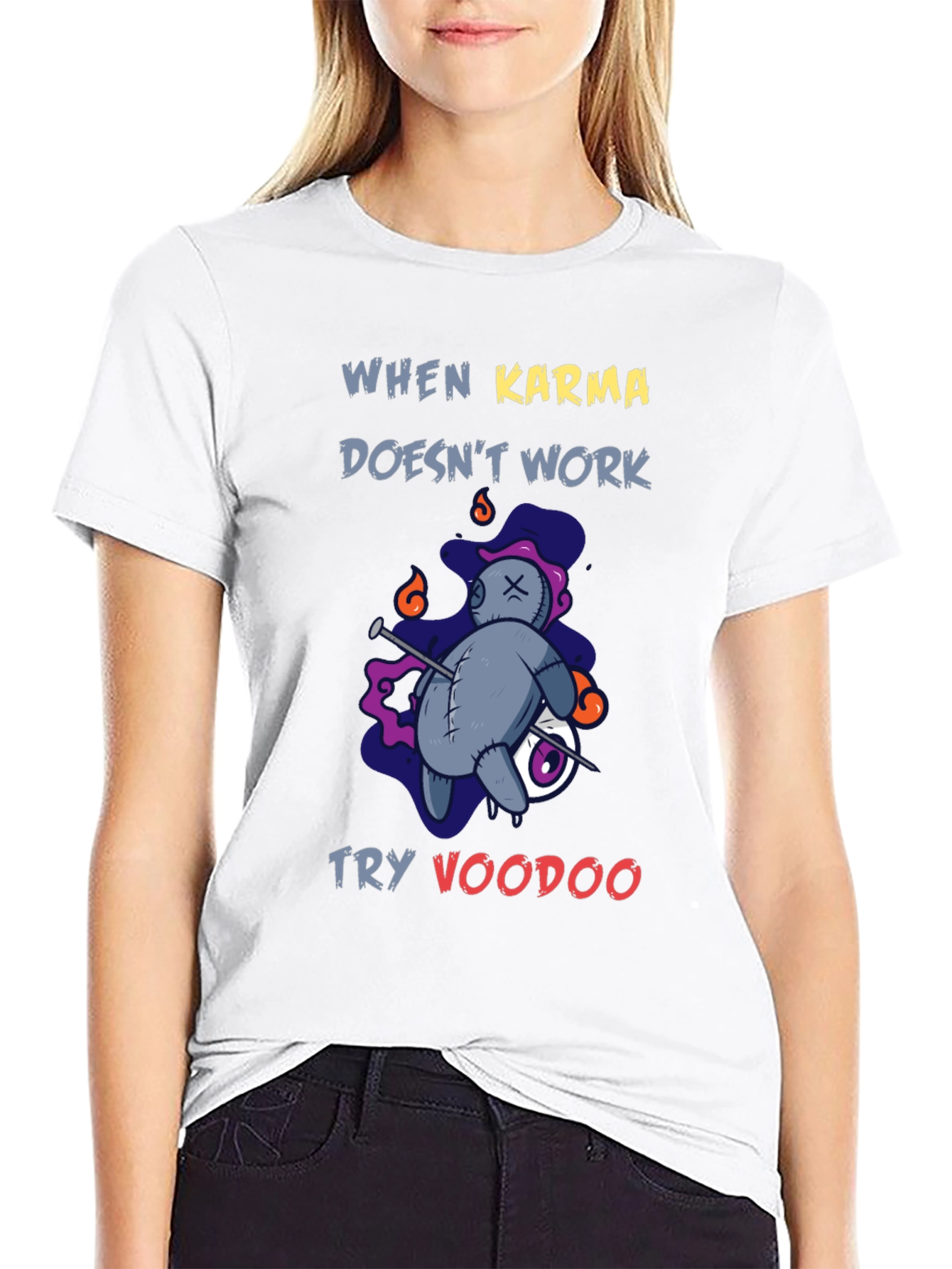 Voodoo Karma T-Shirt - Novelty Graphic Tee