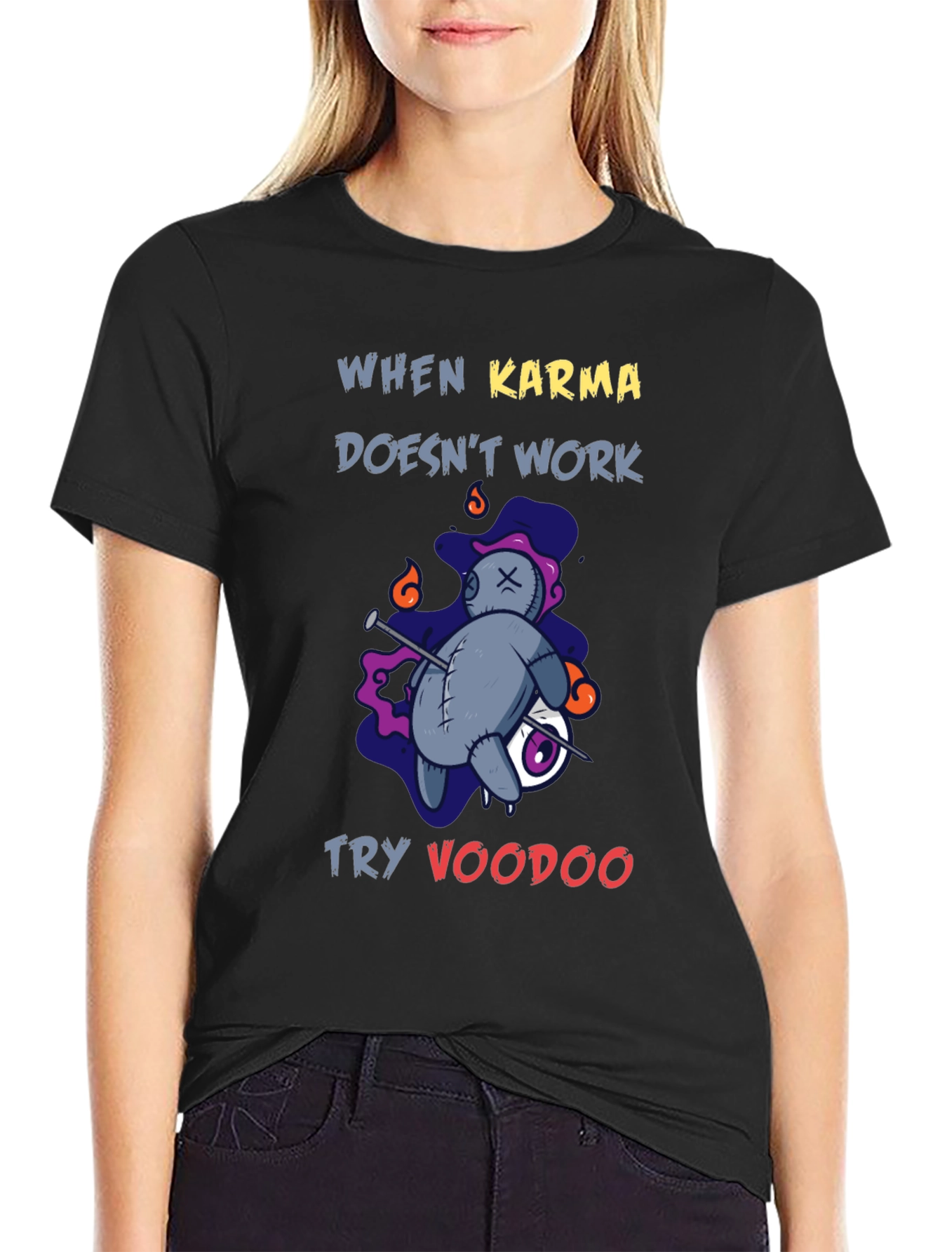 Voodoo Karma T-Shirt - Novelty Graphic Tee