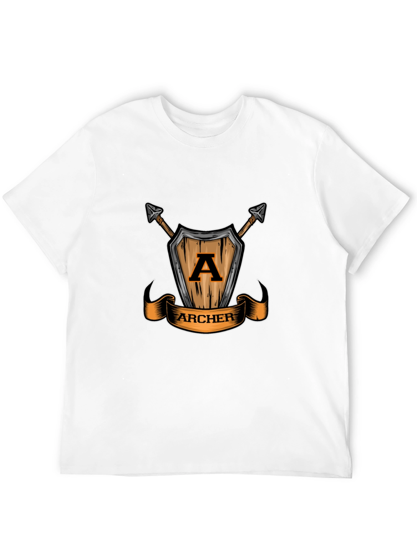 Archer T-Shirt: Shield & Arrows Design