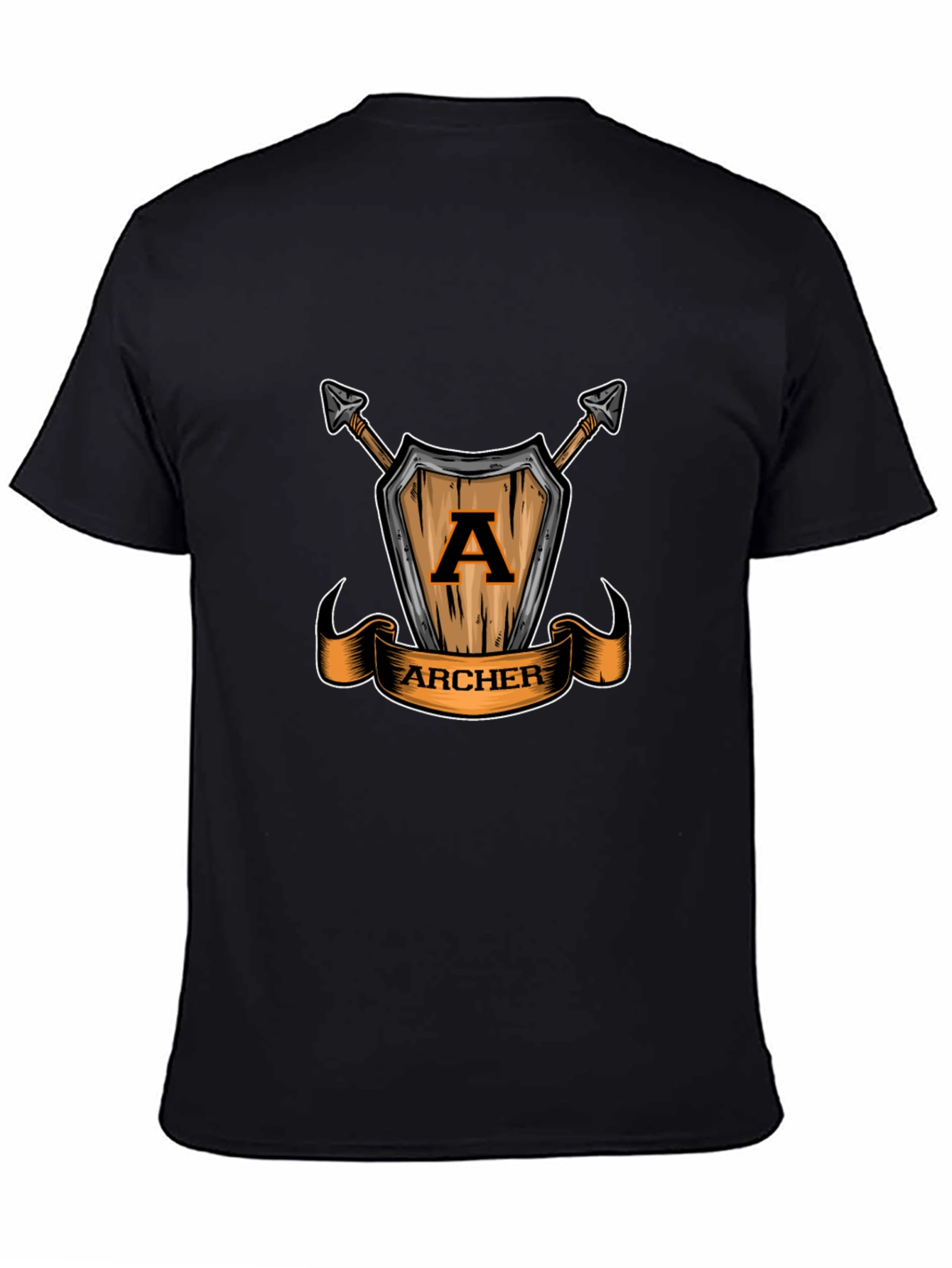 Archer T-Shirt: Shield & Arrows Design