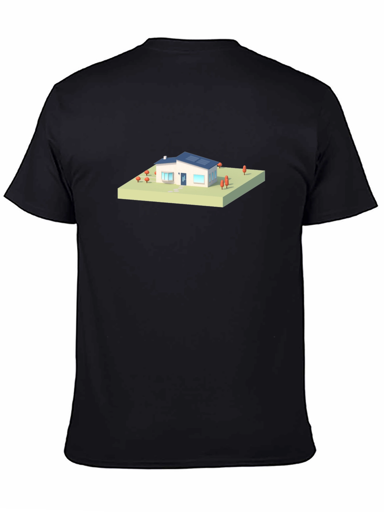 Modern House Graphic Tee - Black