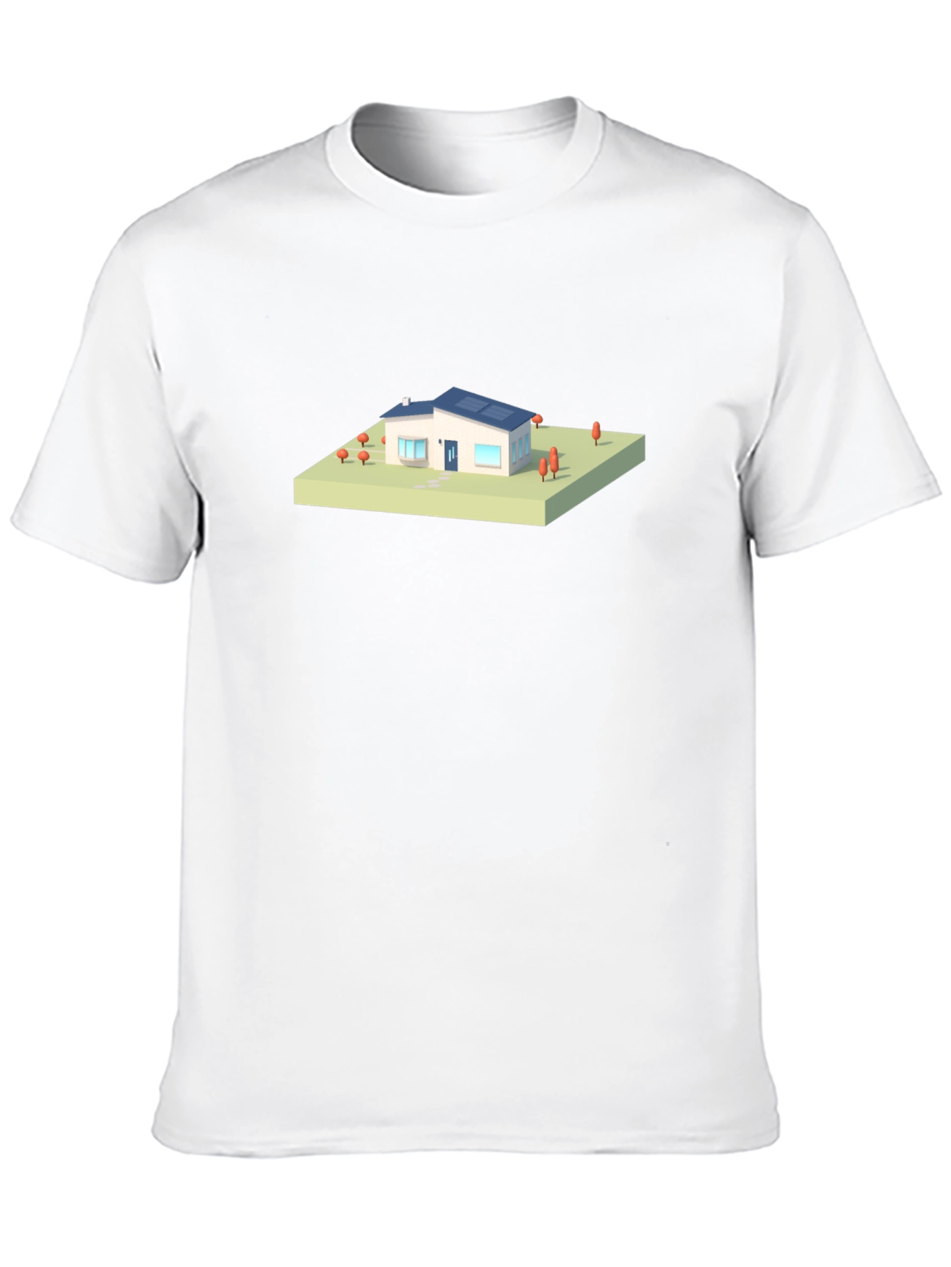 Modern House Graphic Tee - Black