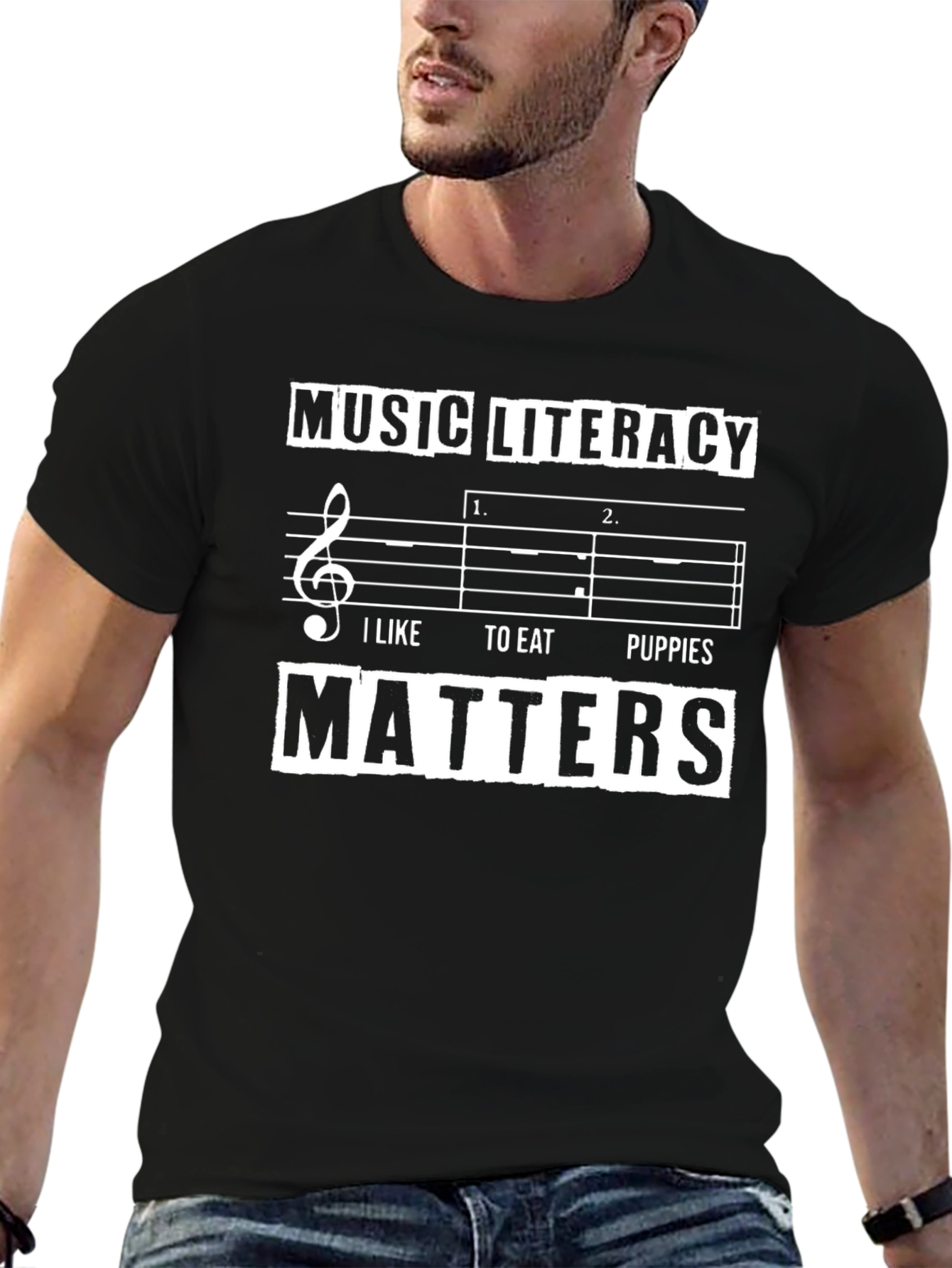 Music Literacy Matters T-Shirt - Funny Graphic Tee