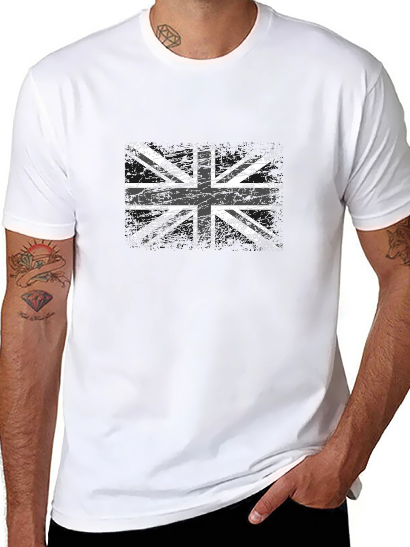 Union Jack Black T-Shirt