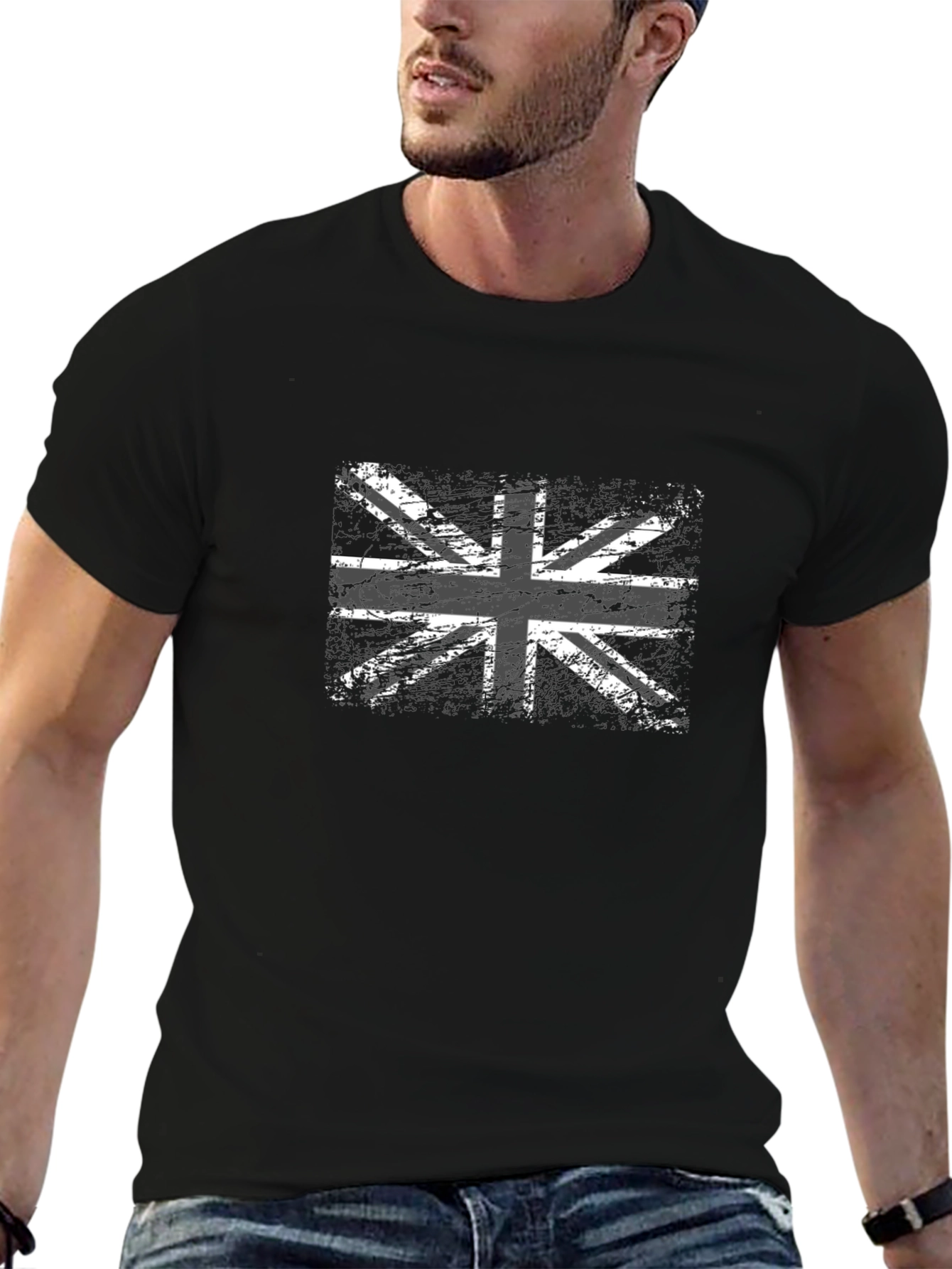 Union Jack Black T-Shirt