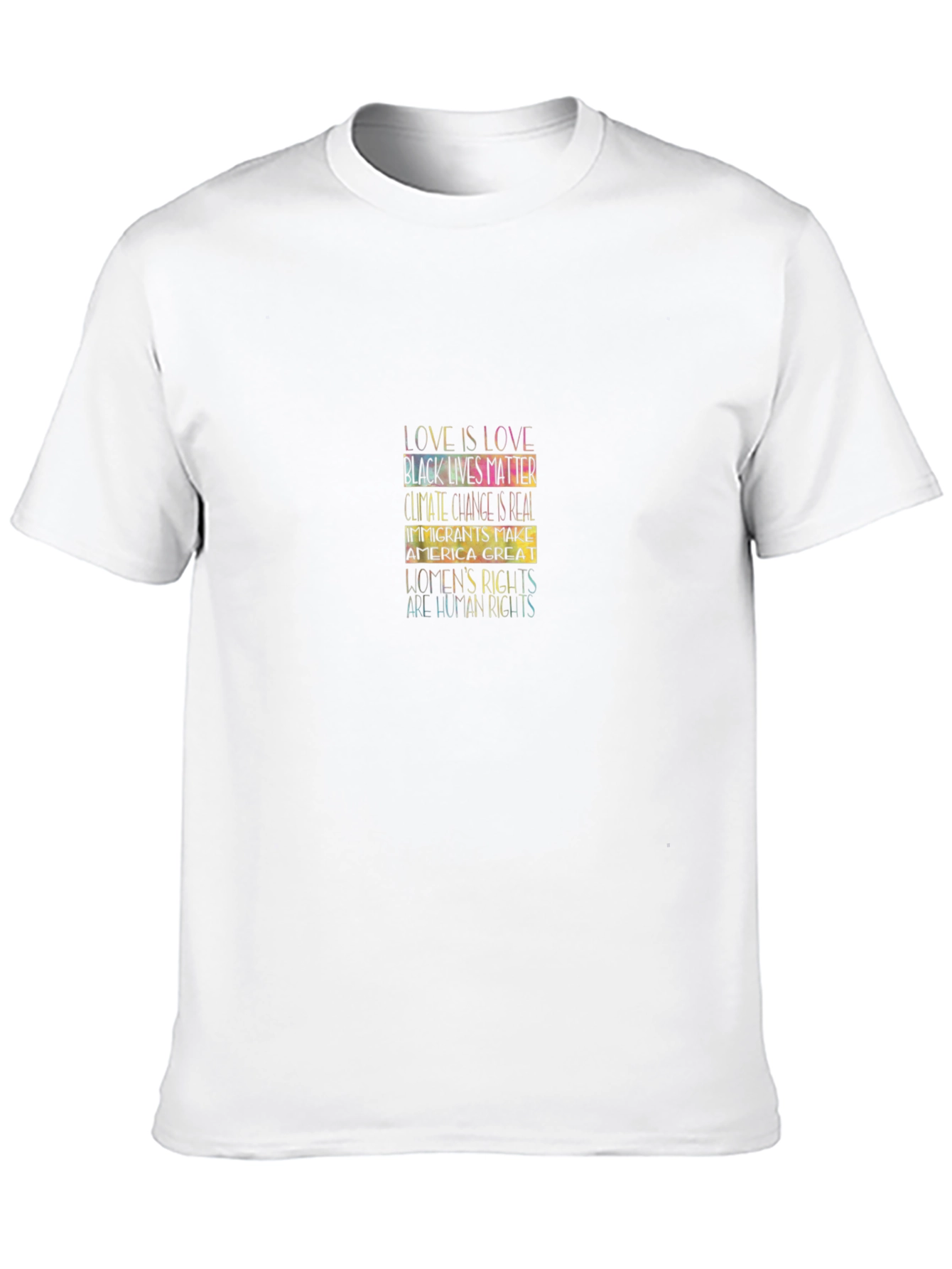 Equality Statement Black T-Shirt Love is Love Human Rights