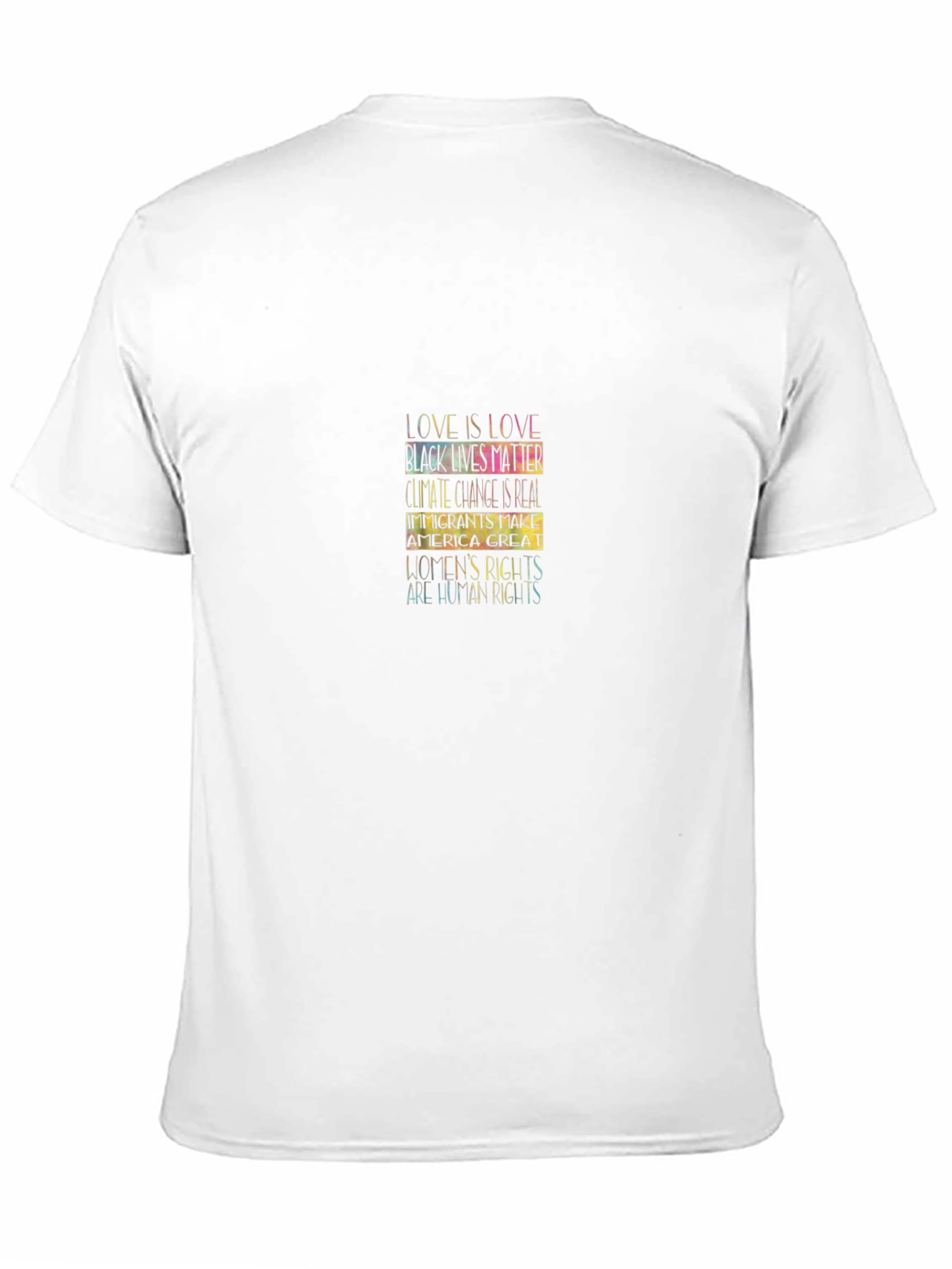 Equality Statement Black T-Shirt Love is Love Human Rights