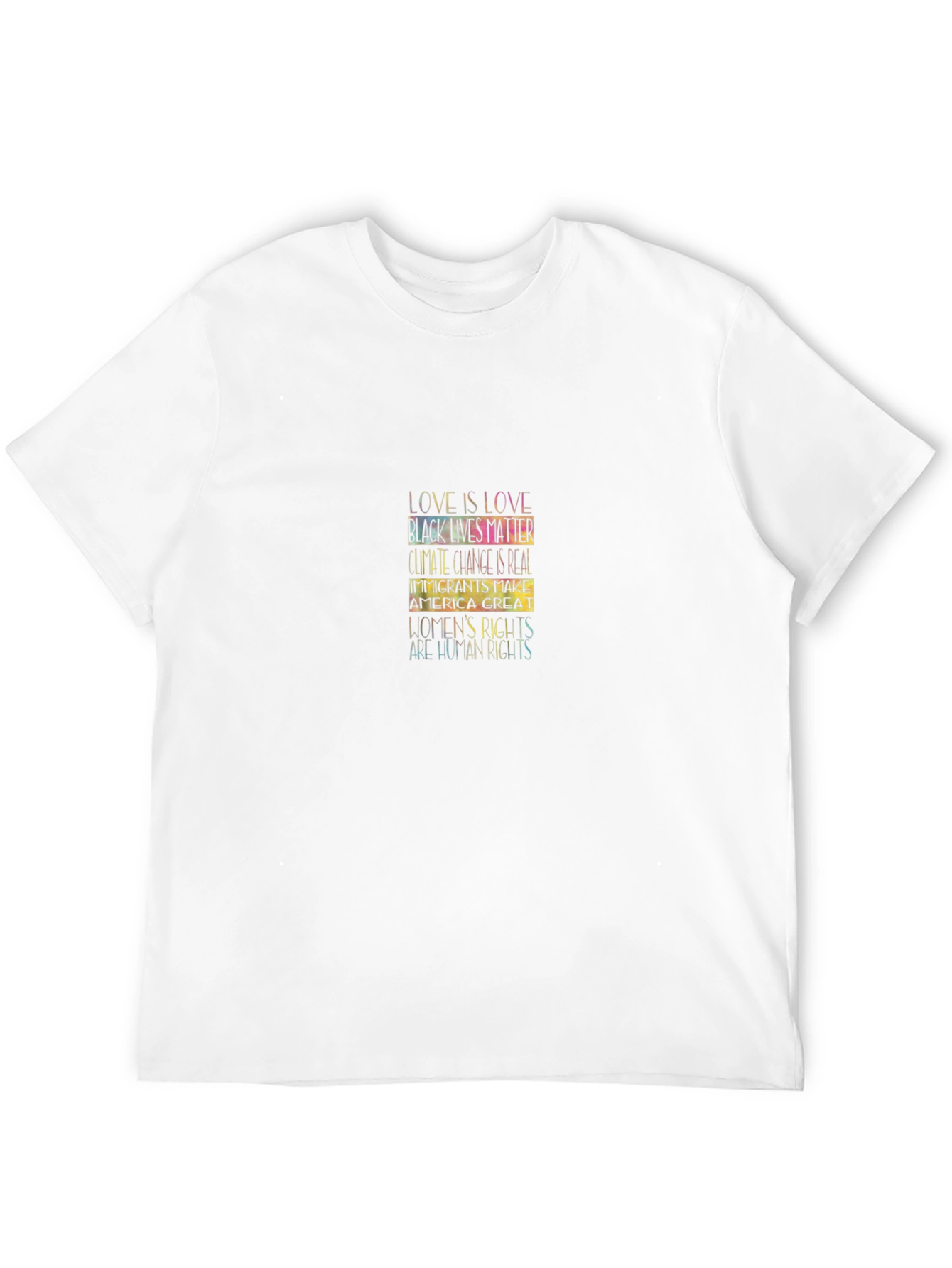 Equality Statement Black T-Shirt Love is Love Human Rights