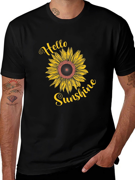 Hello Sunshine Sunflower Graphic Tee