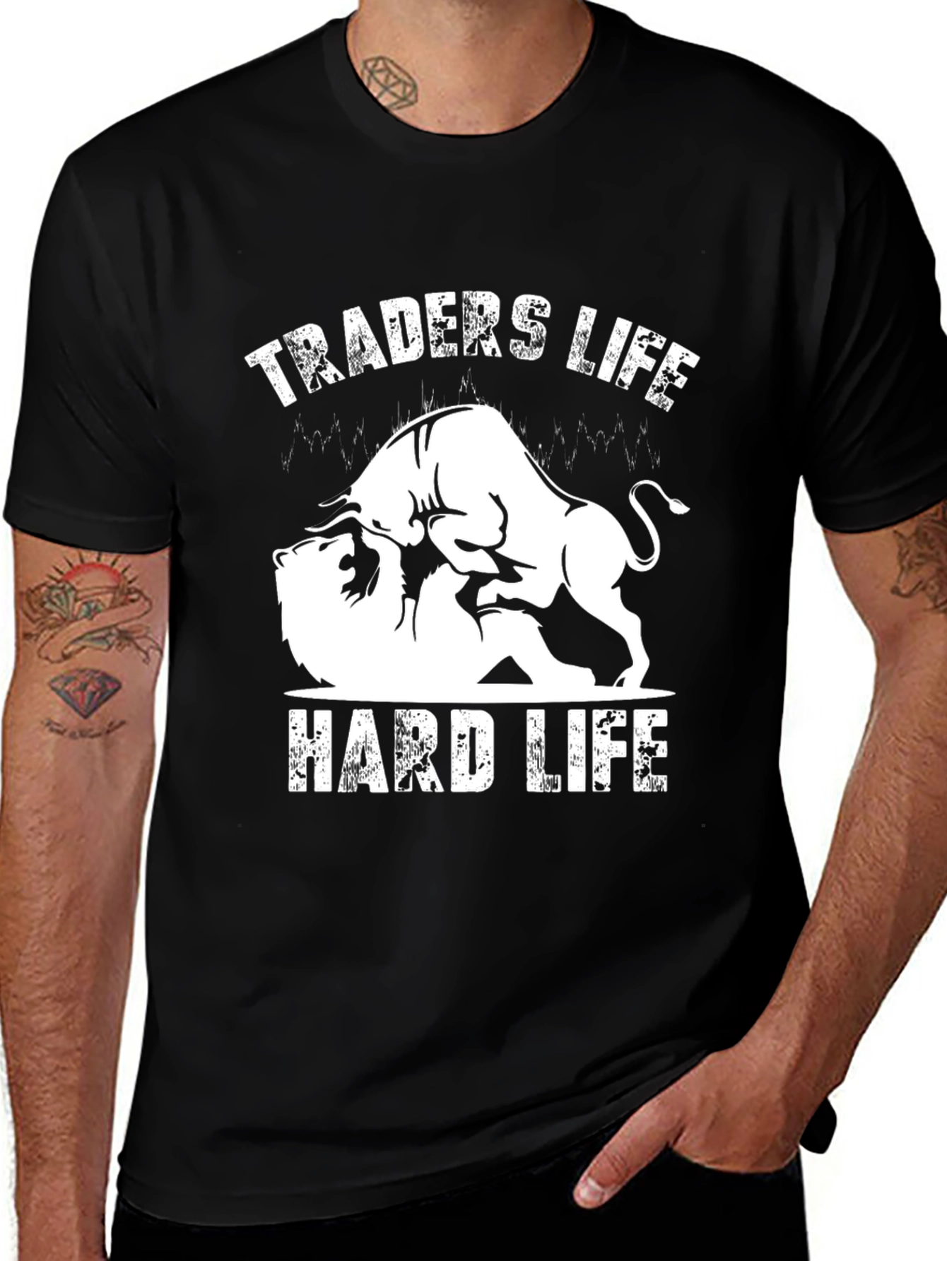 Traders Life Hard Life Graphic Tee