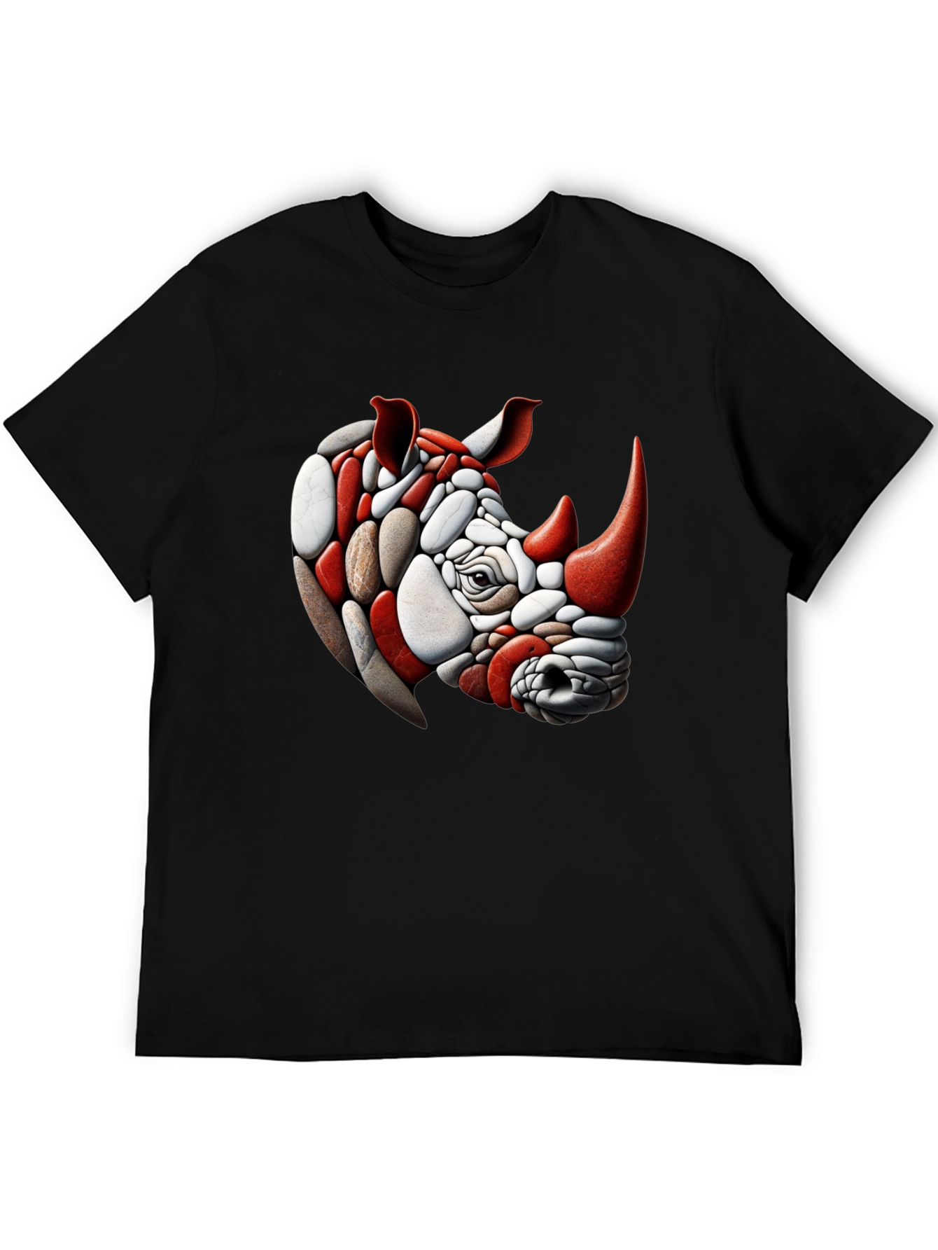 Rhinoceros Stone Art T-Shirt