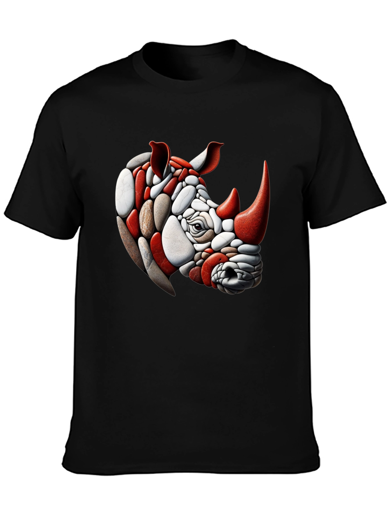 Rhinoceros Stone Art T-Shirt