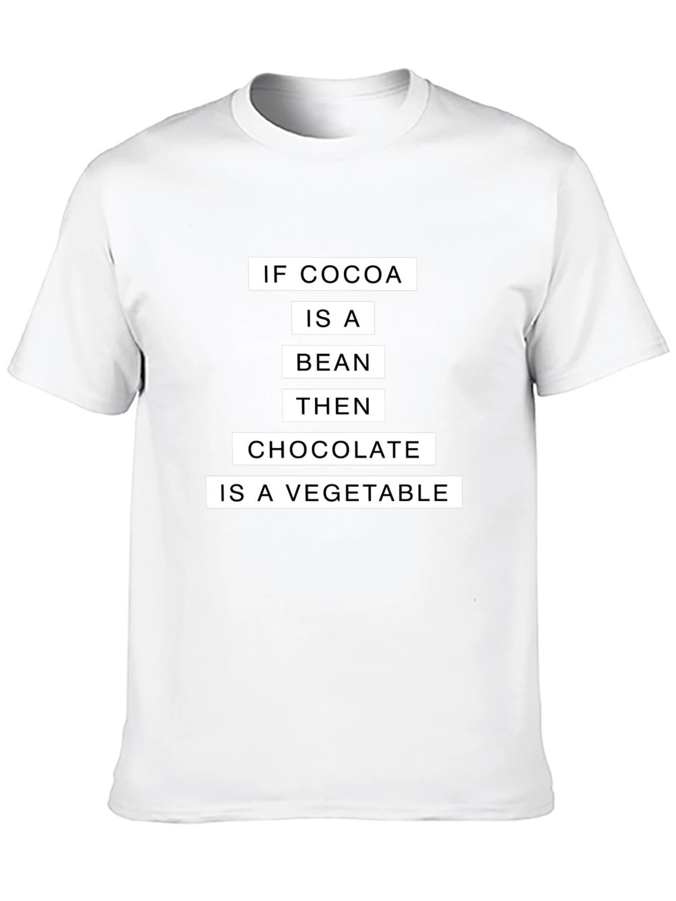 Funny Cocoa Bean Chocolate Vegetable T-Shirt