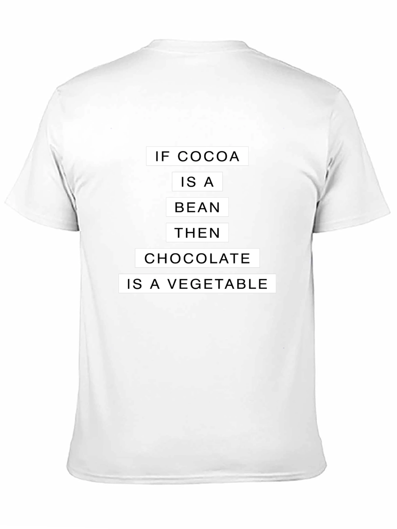 Funny Cocoa Bean Chocolate Vegetable T-Shirt