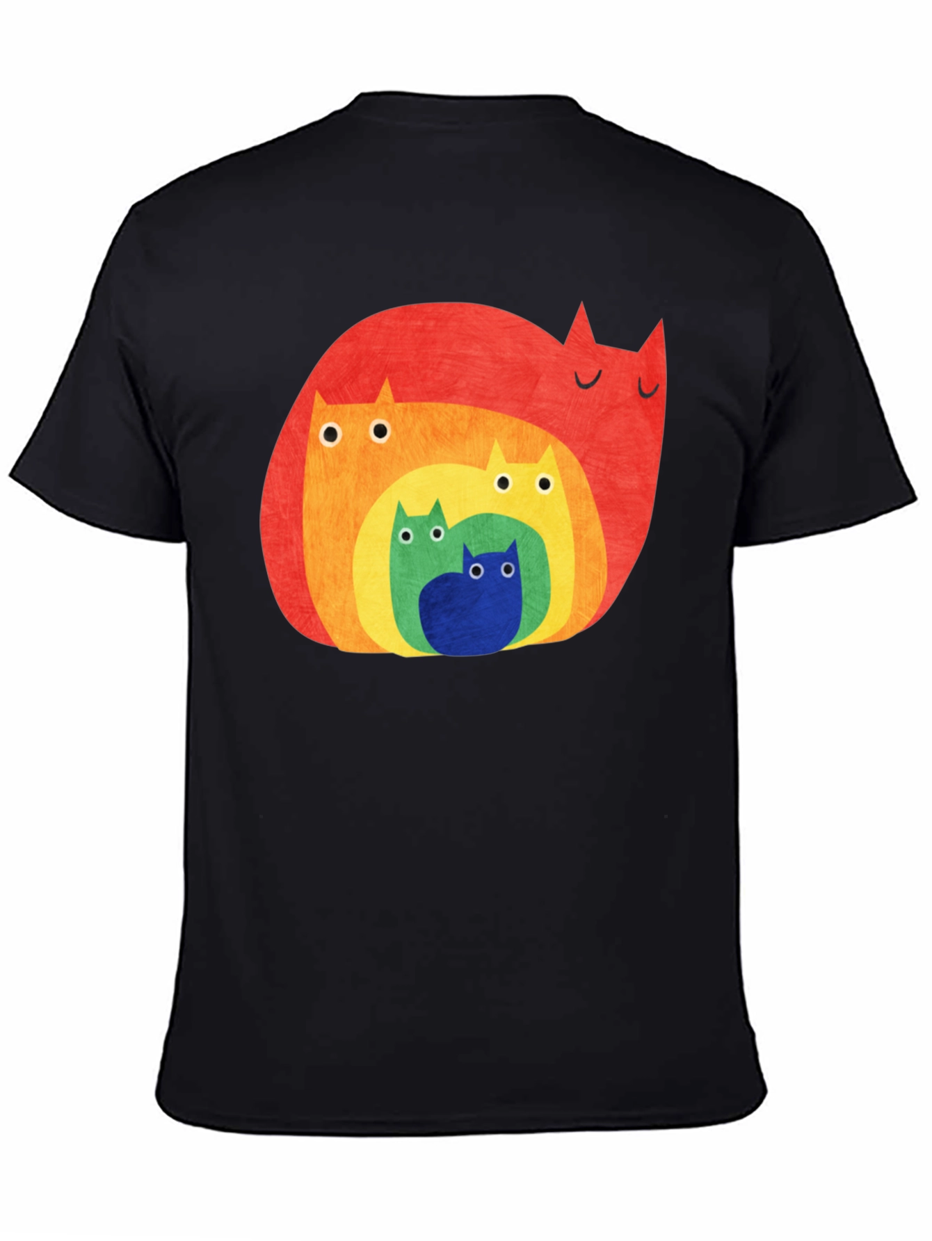 Rainbow Cat Family Graphic Tee