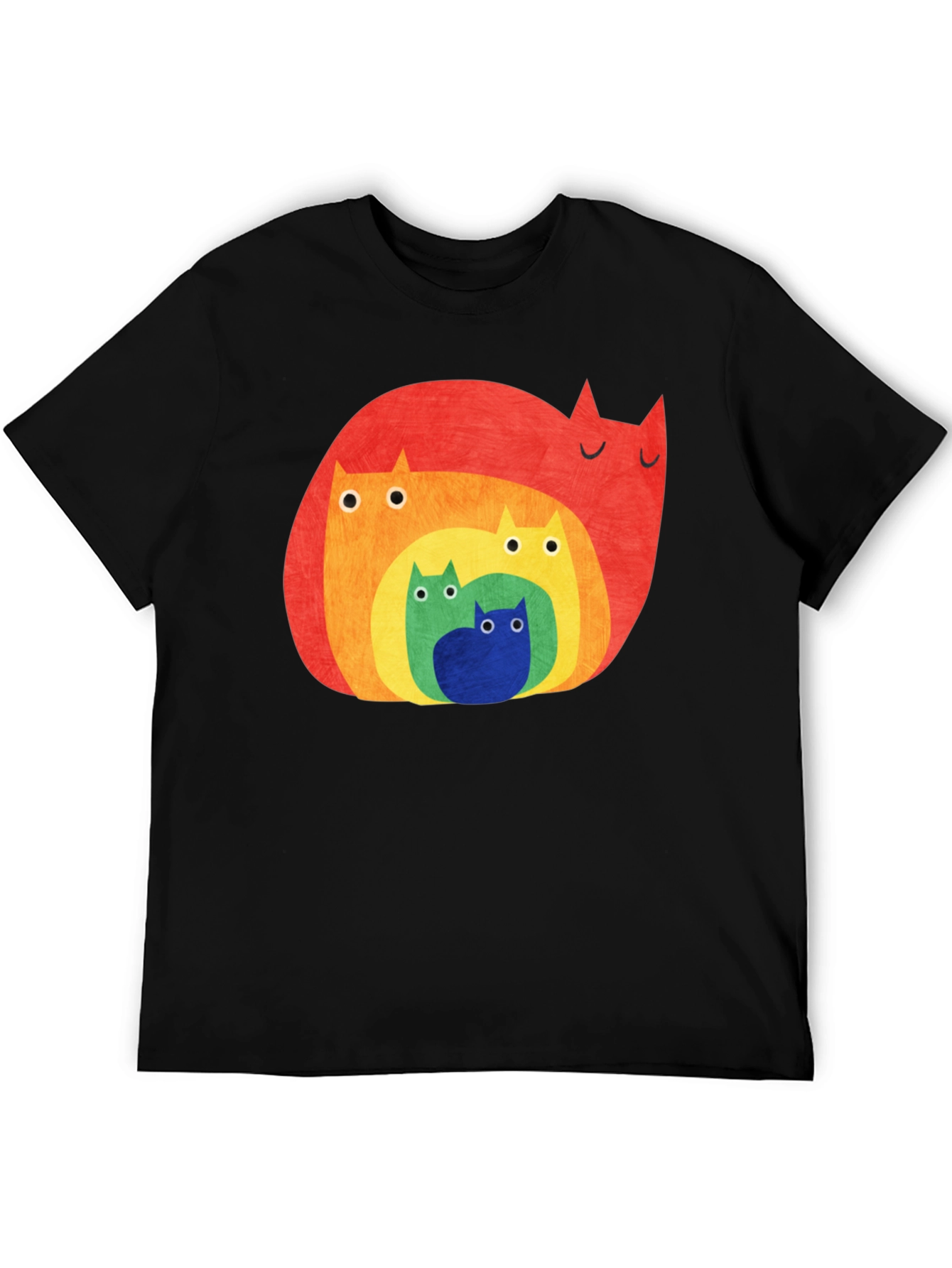 Rainbow Cat Family Graphic Tee