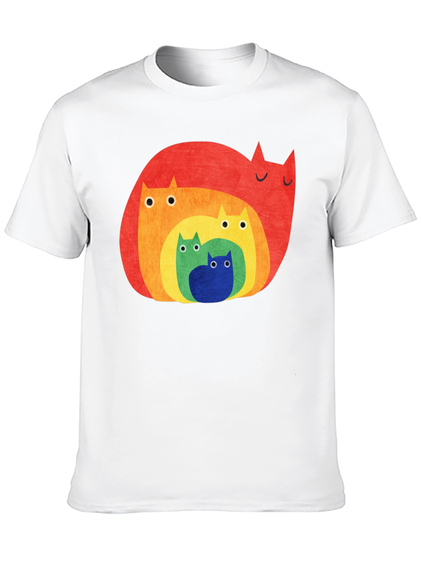 Rainbow Cat Family Graphic Tee
