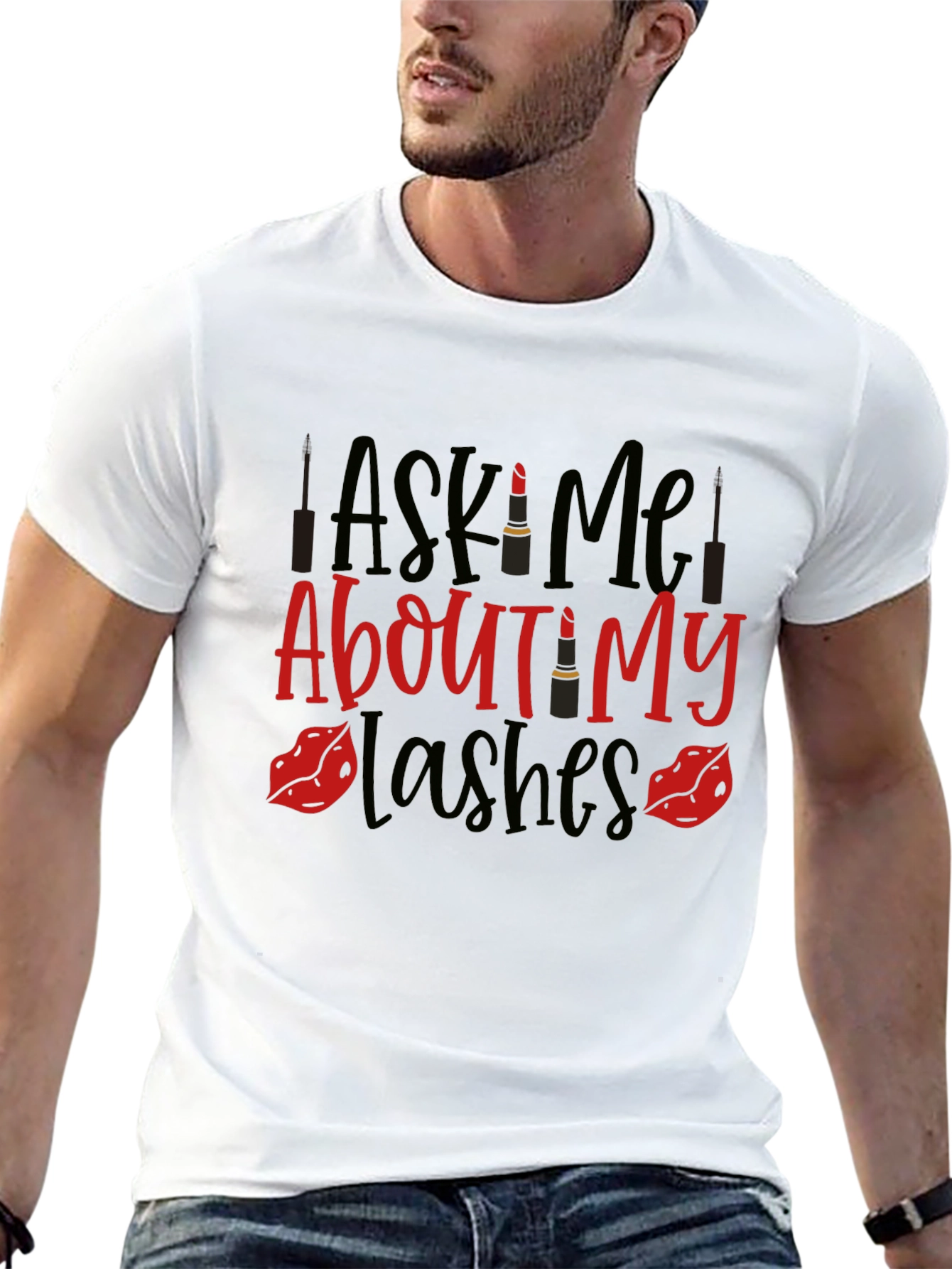 Ask Me About My Lashes Graphic Tee