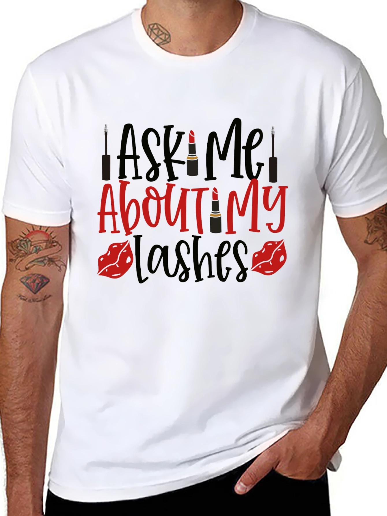 Ask Me About My Lashes Graphic Tee