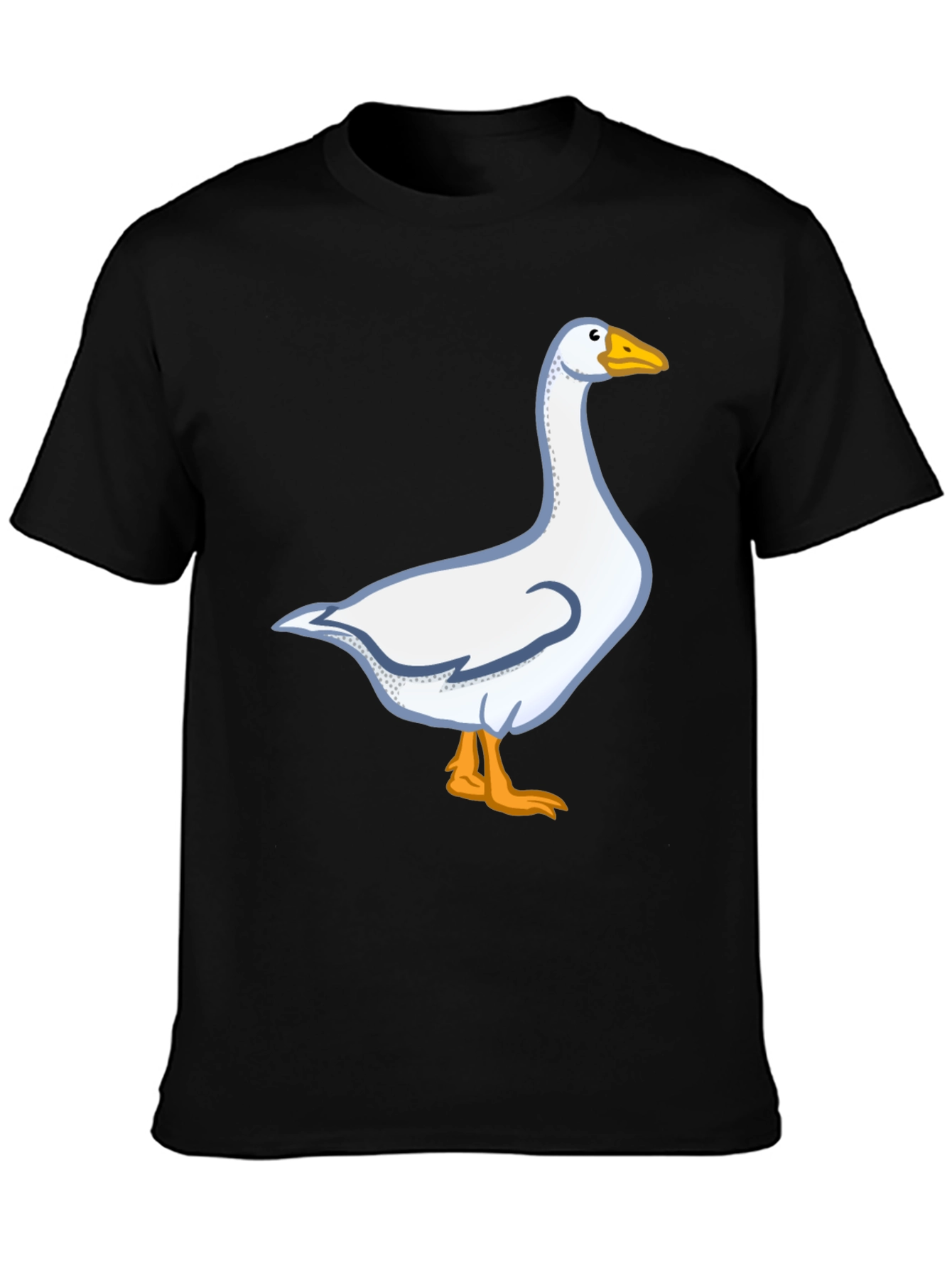 Goose Graphic Tee - Classic Black Cotton T-Shirt
