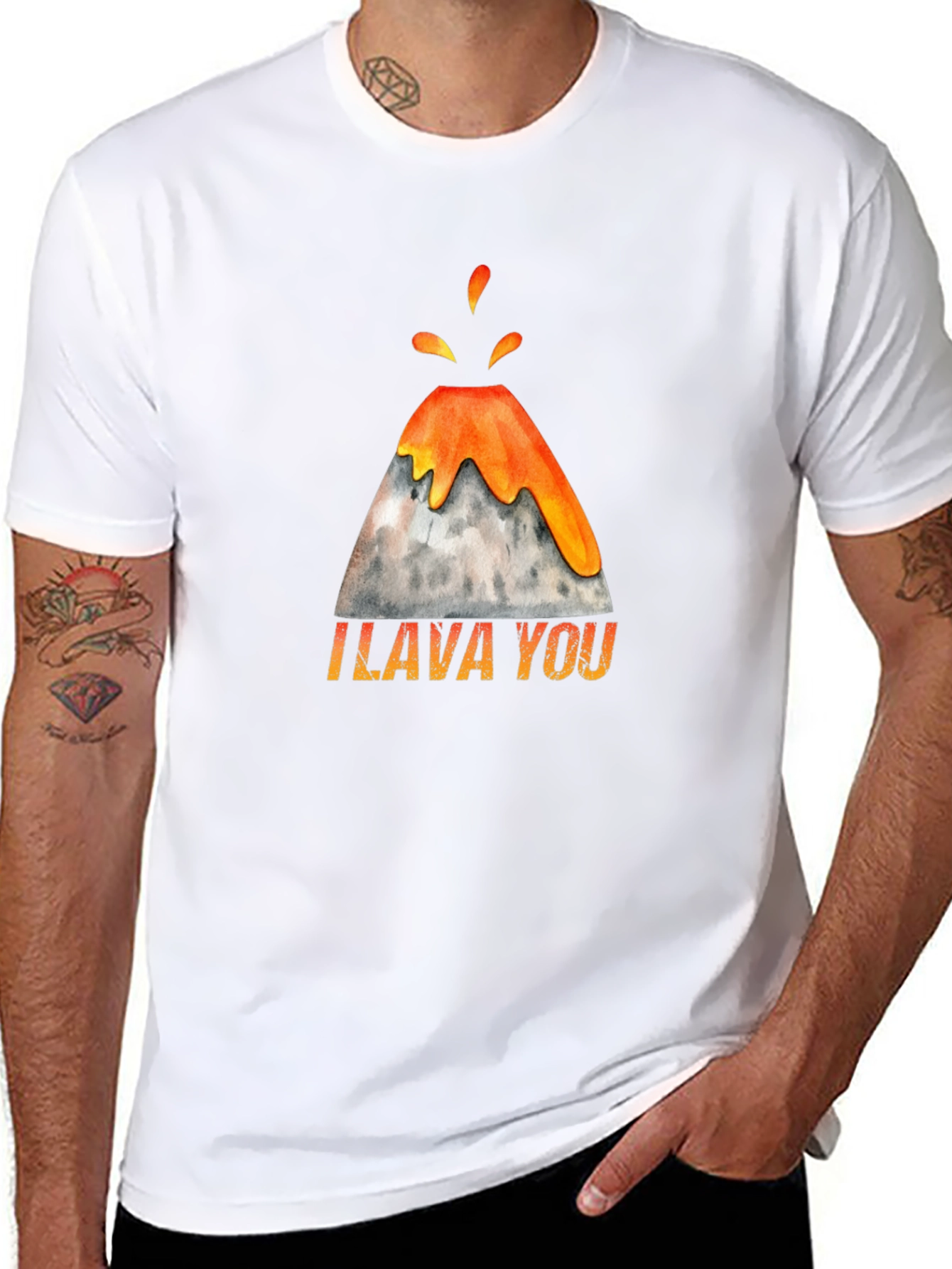 I Lava You Volcano Graphic Tee