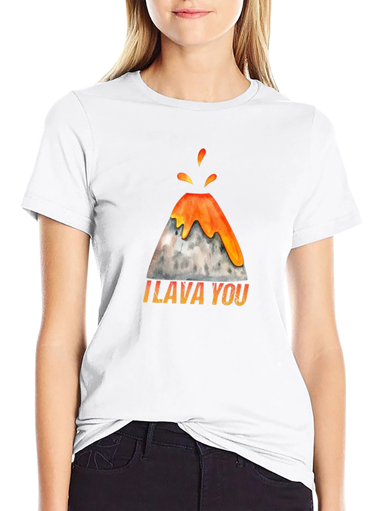 I Lava You Volcano Graphic Tee