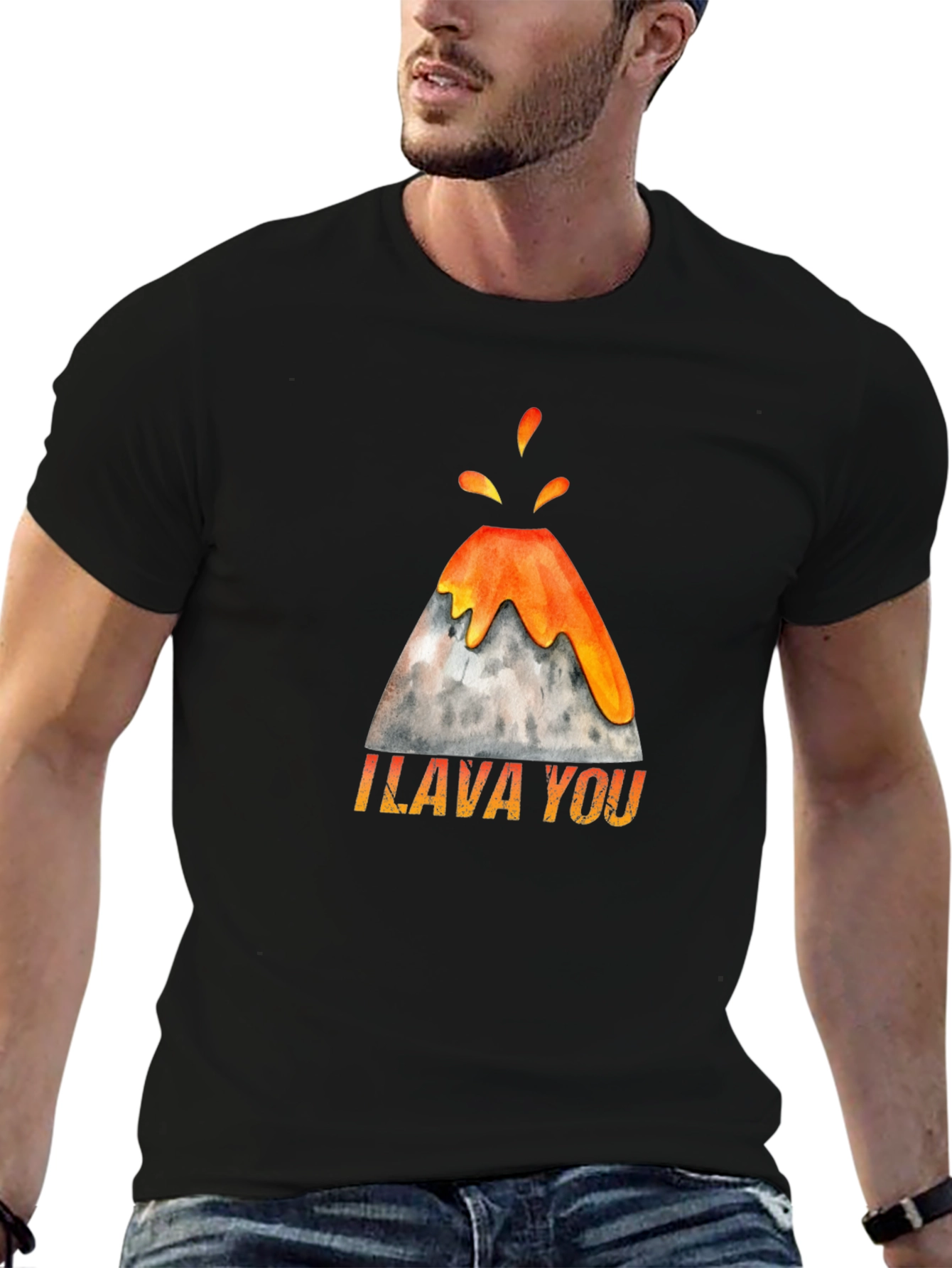 I Lava You Volcano Graphic Tee