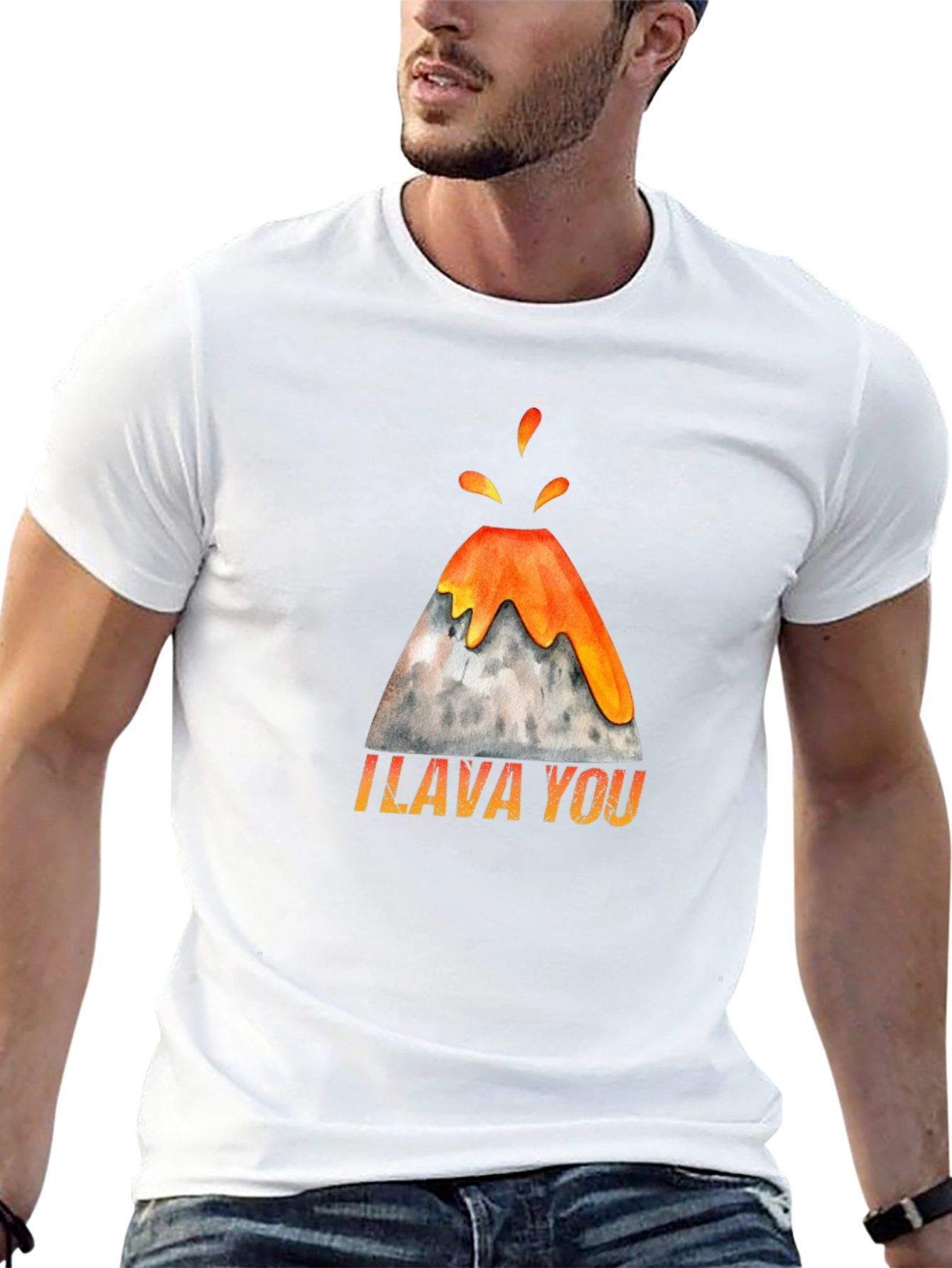 I Lava You Volcano Graphic Tee