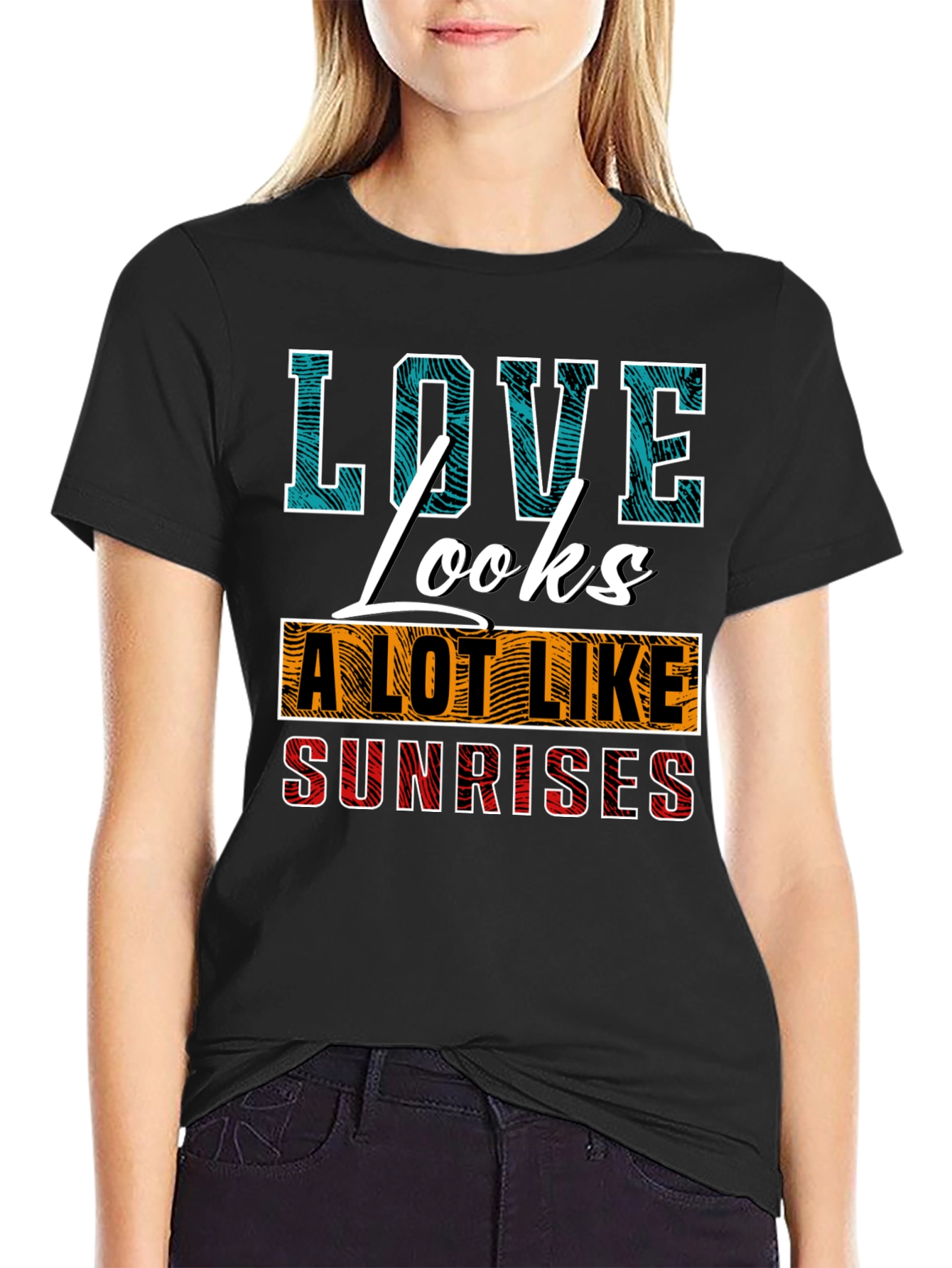 Love Looks Like Sunrises Graphic T-Shirt