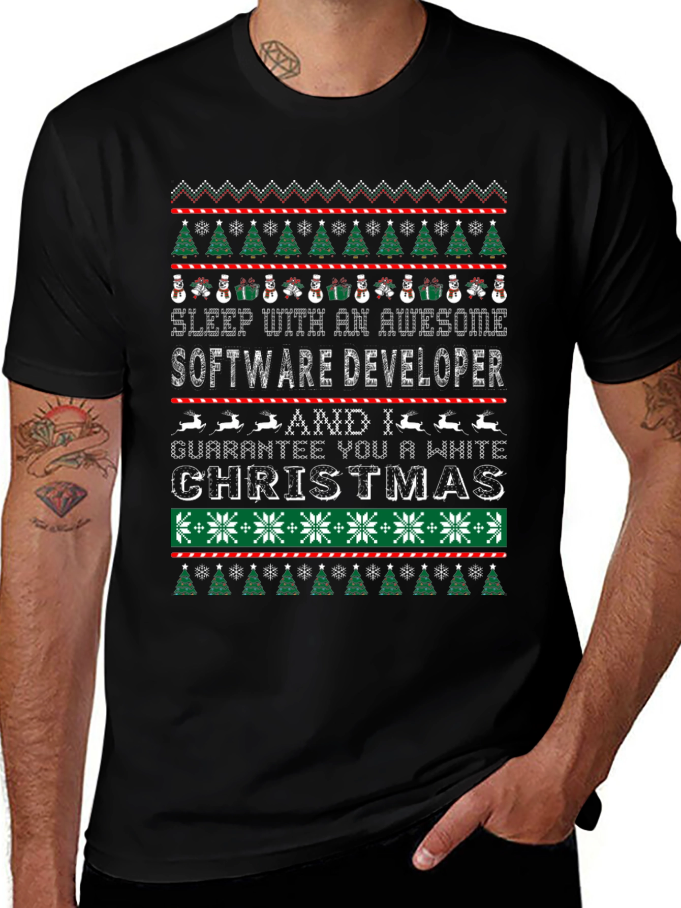 Awesome Software Developer Christmas T-Shirt