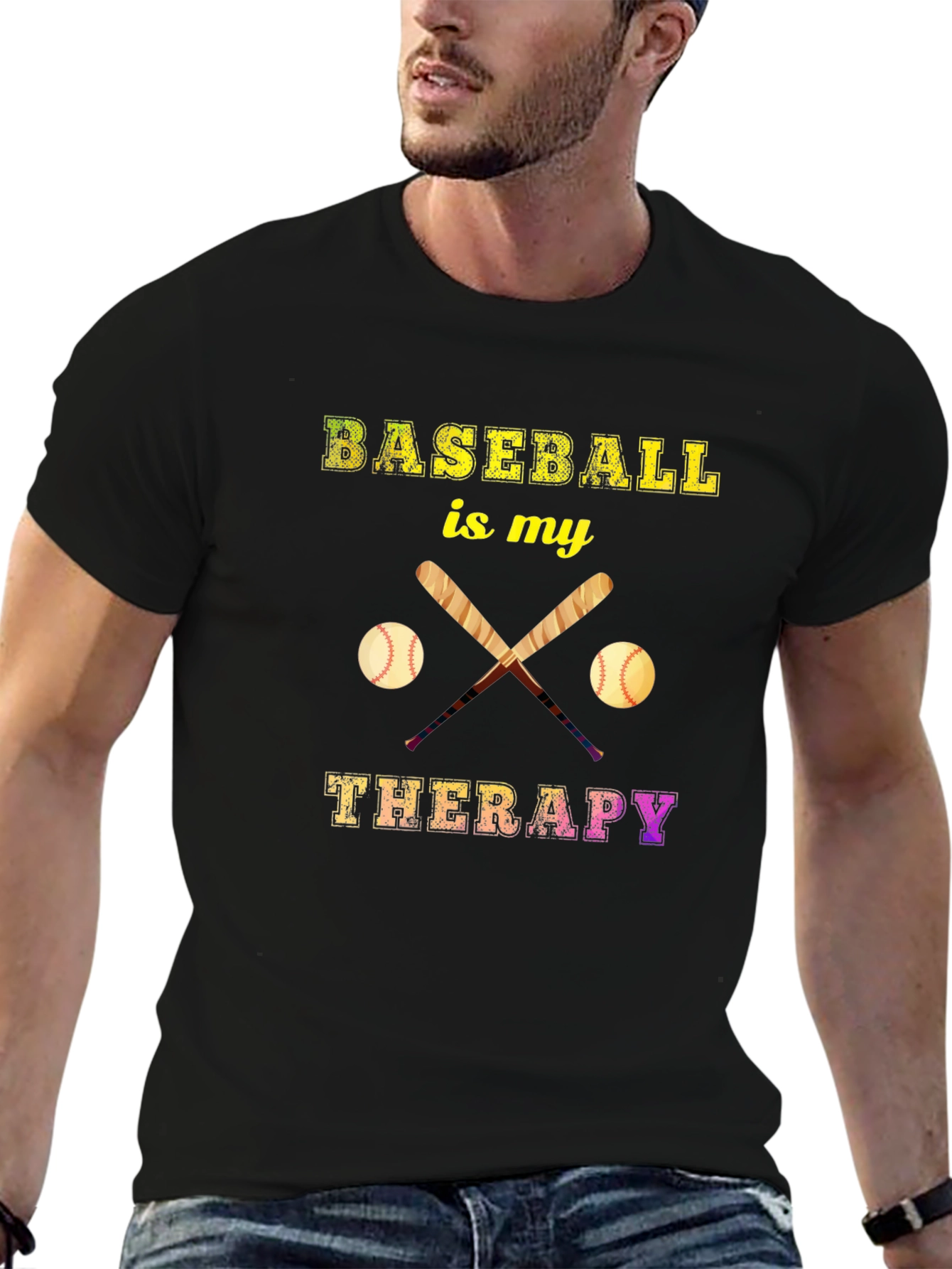 Baseball is My Therapy T-Shirt
