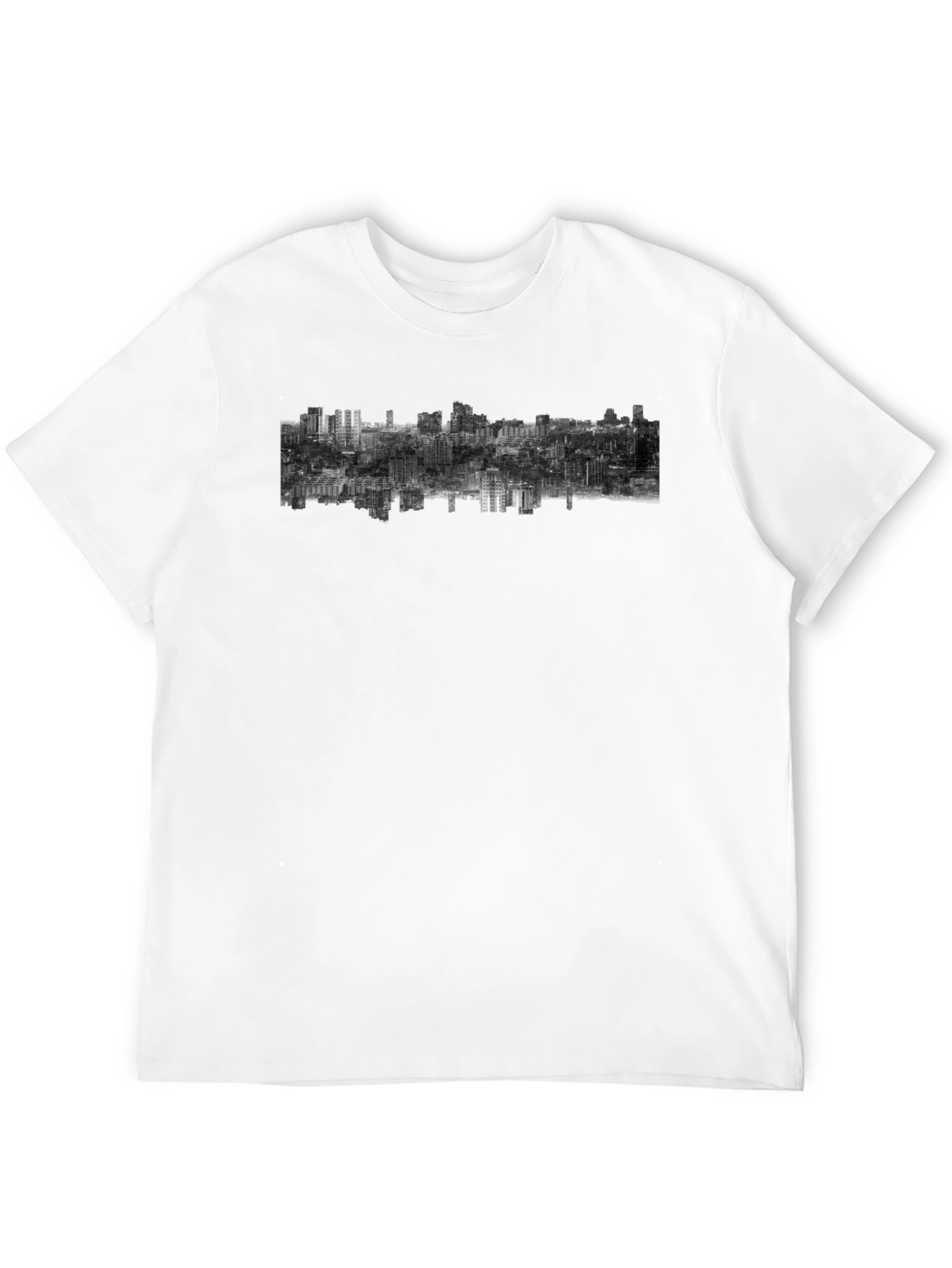Urban Inversion Graphic Tee - Modern Cityscape Design
