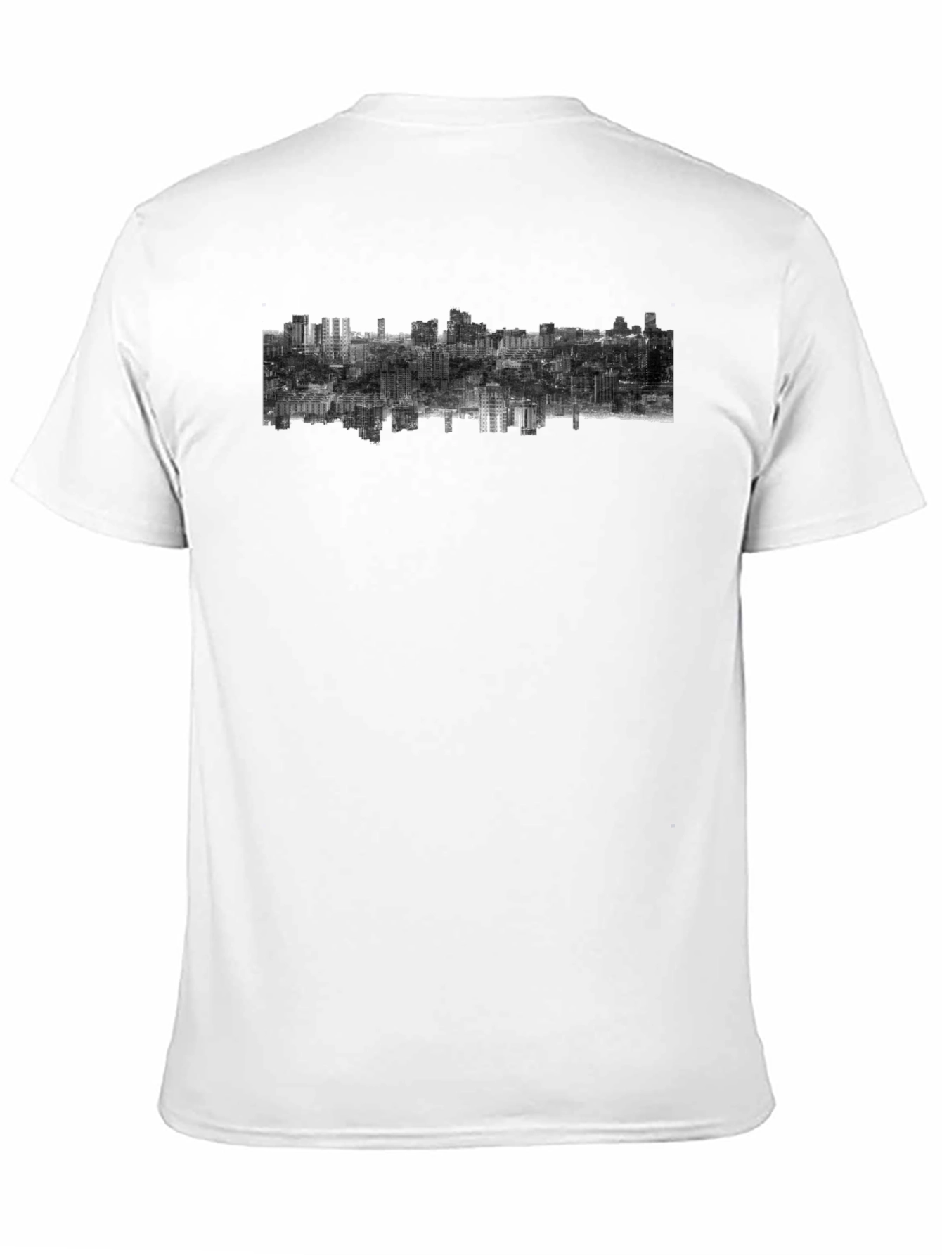 Urban Inversion Graphic Tee - Modern Cityscape Design