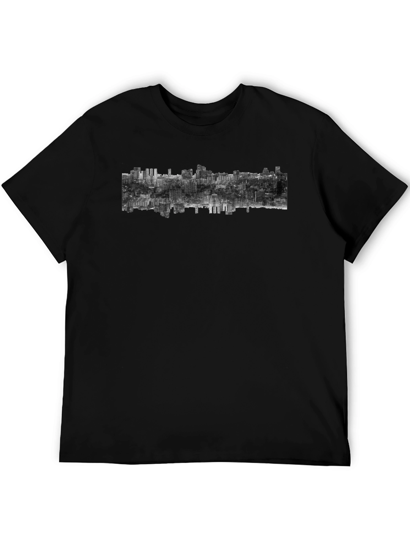 Urban Inversion Graphic Tee - Modern Cityscape Design