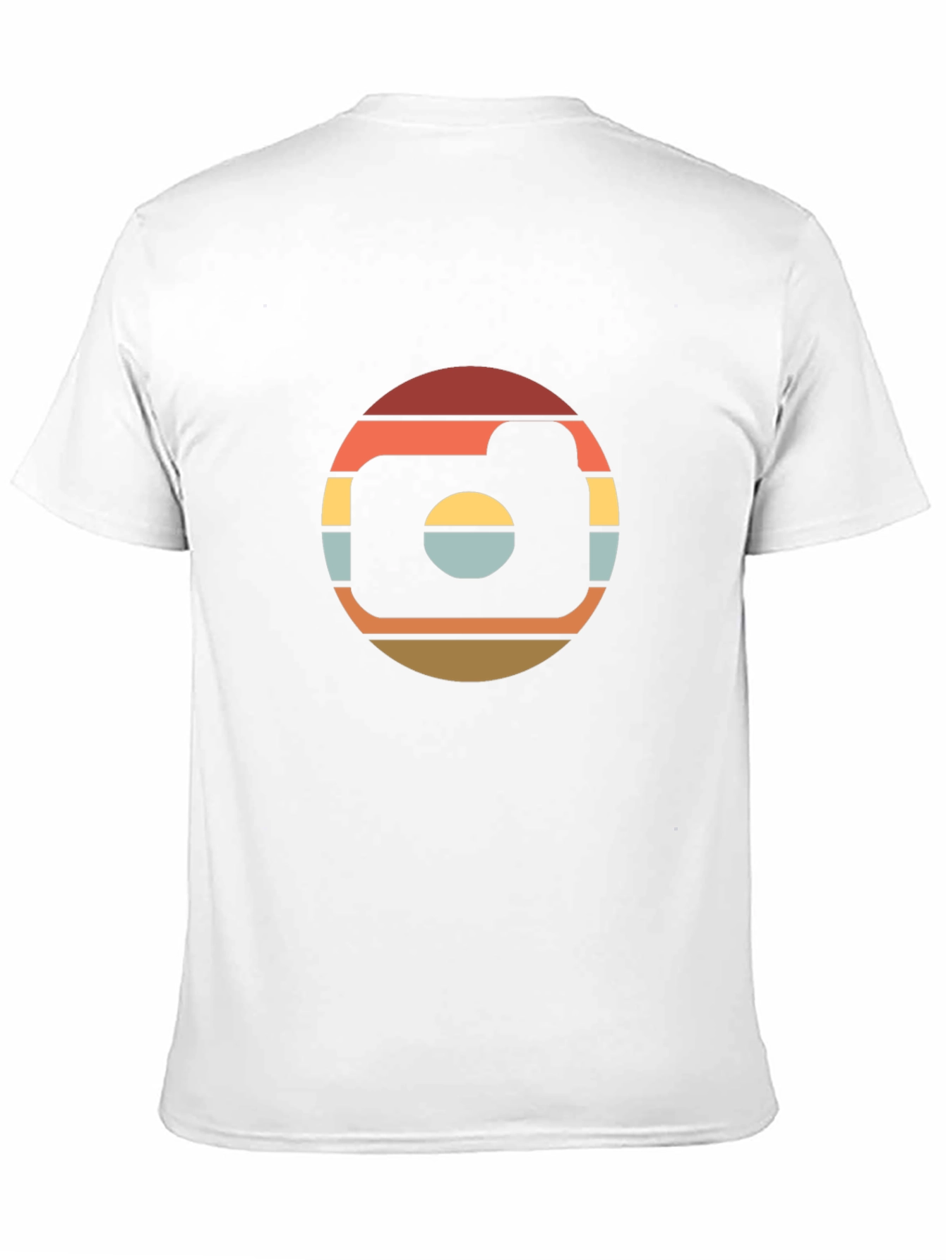 Retro Camera Graphic Tee - Black Cotton T-Shirt
