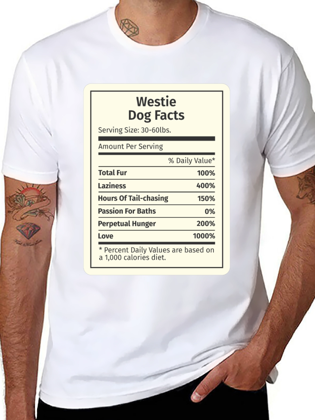 Westie Dog Facts Graphic Tee