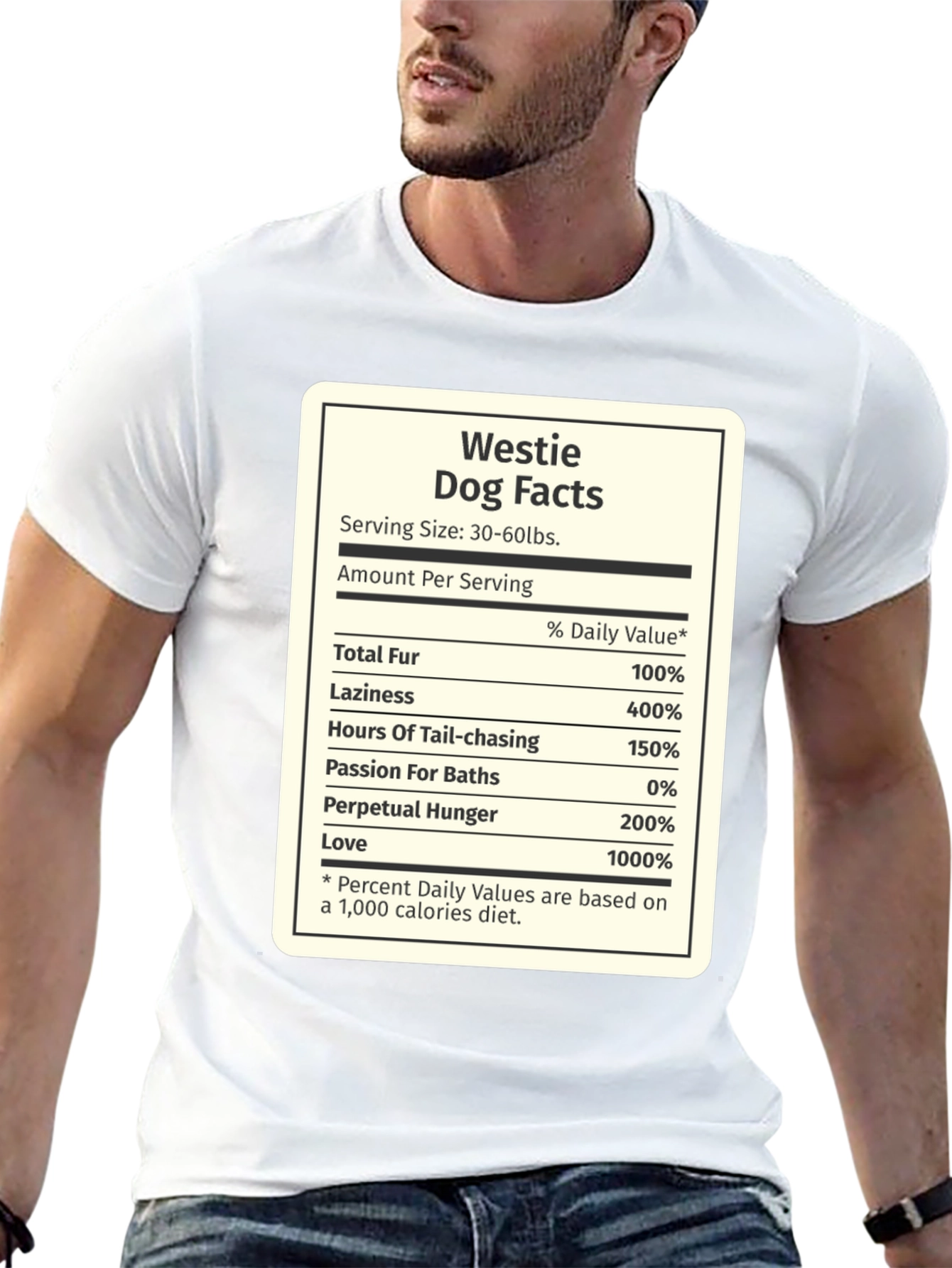 Westie Dog Facts Graphic Tee