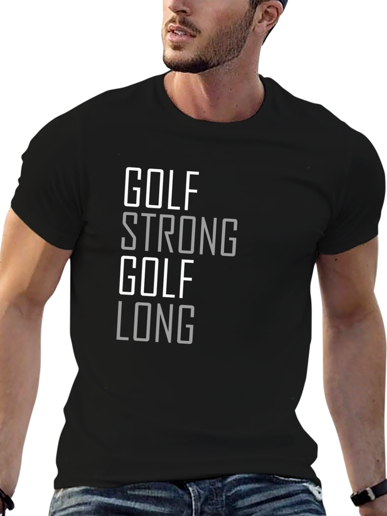 Golf Strong Golf Long Tee - Black