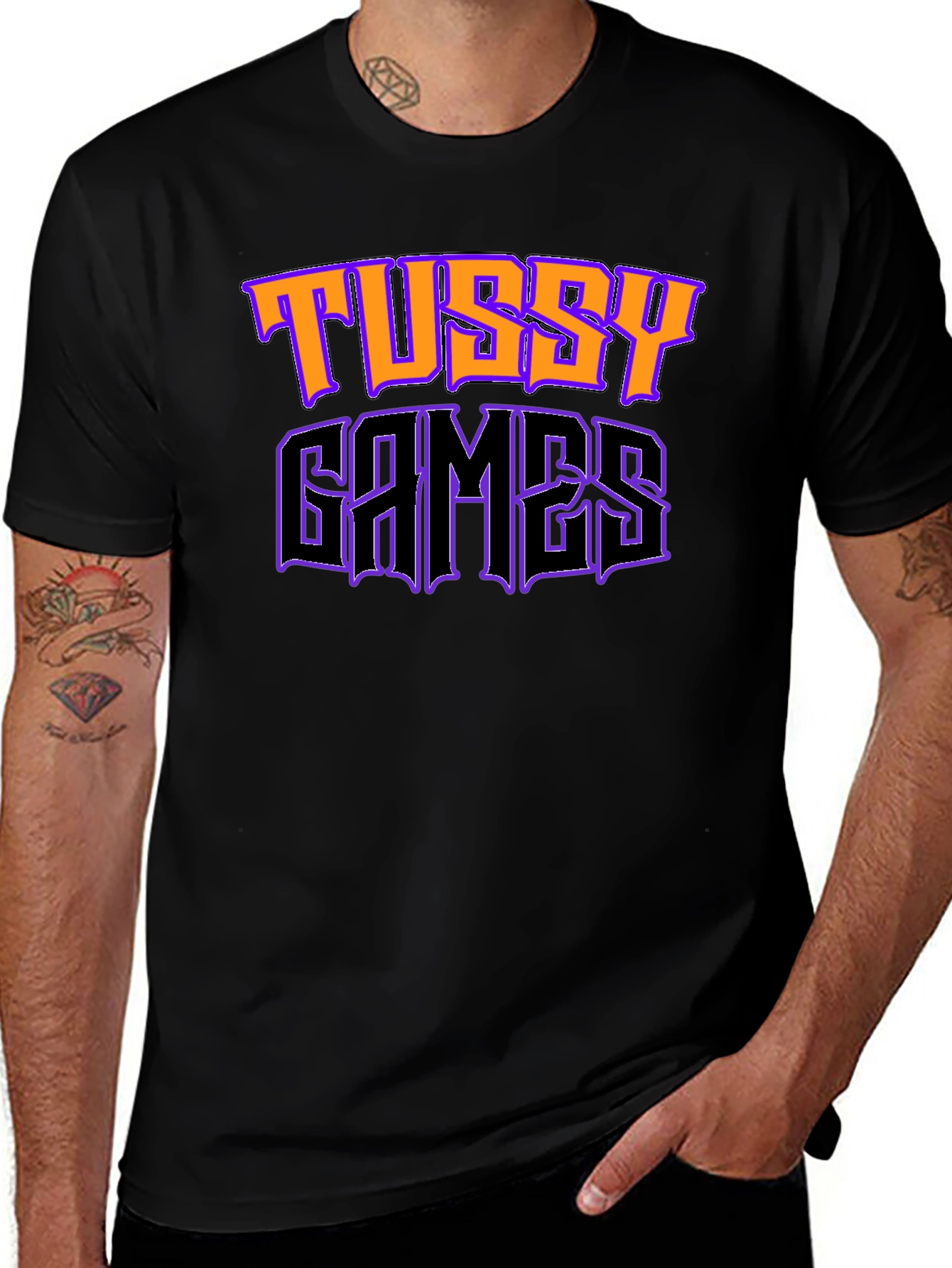 Tussy Games Graphic T-Shirt | Black