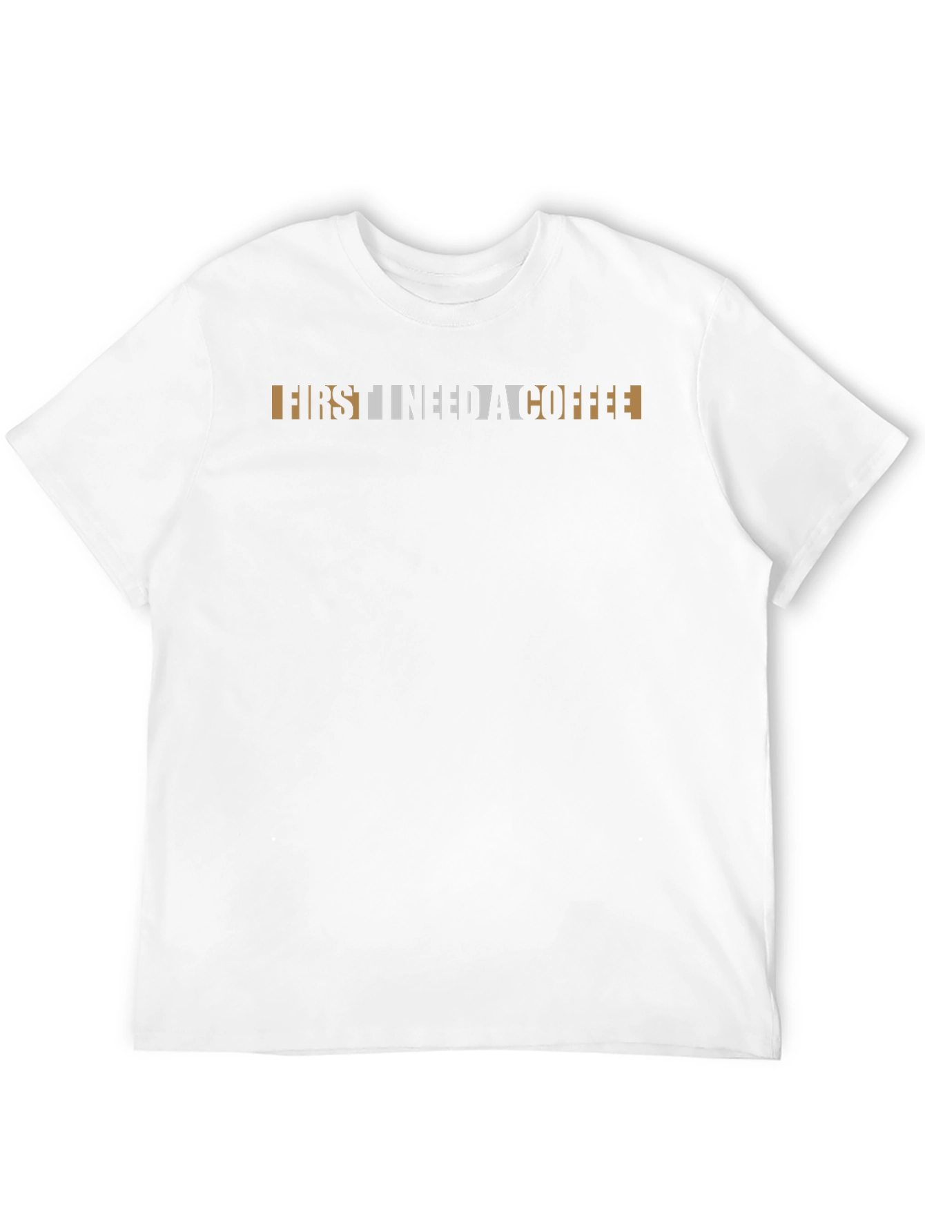 First I Need A Coffee Graphic Tee - Black