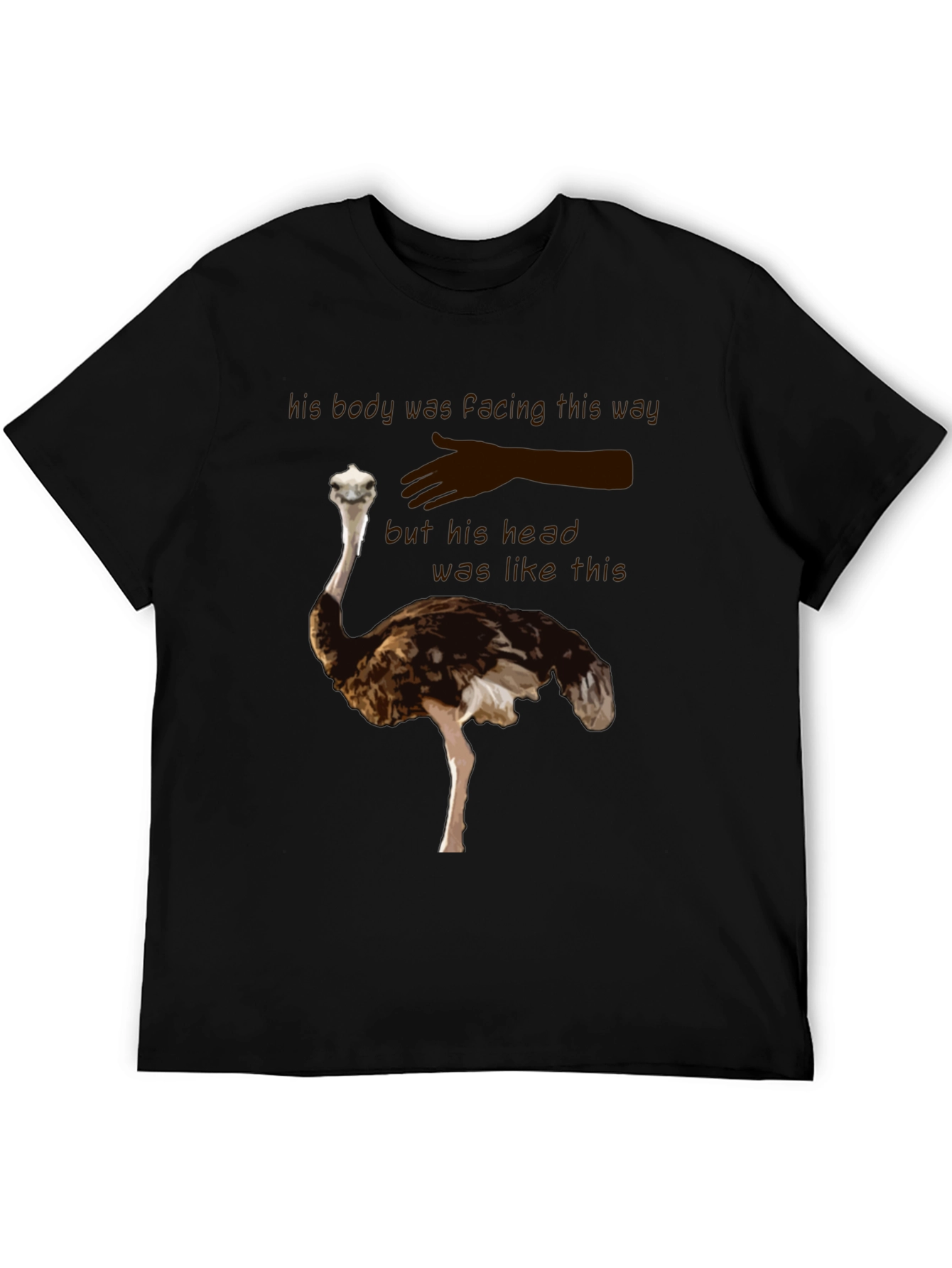 Ostrich T-Shirt - Funny Head in the Sand Tee